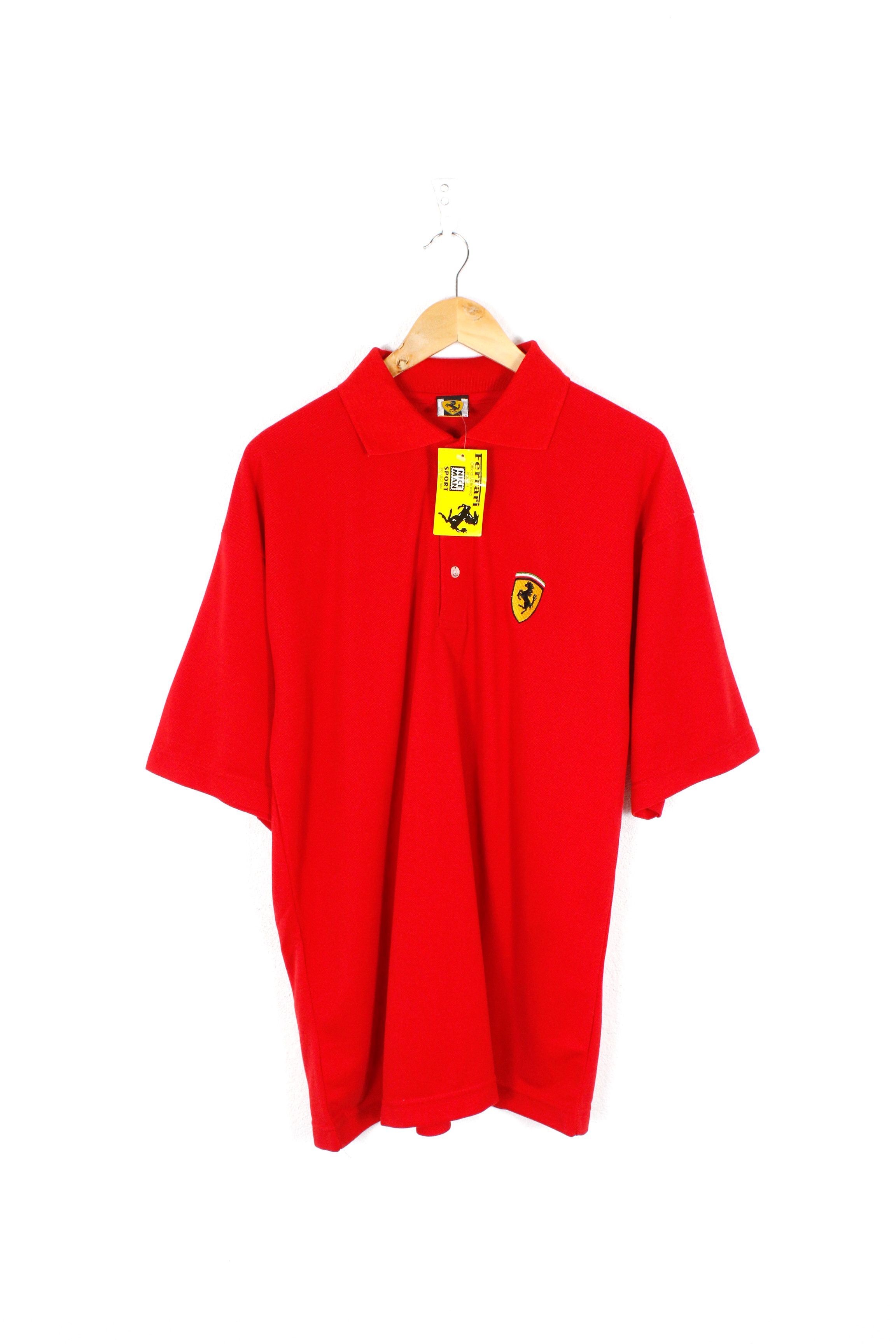 Ferrari × Vintage Vintage Ferrari Racing Polo Shirt 90s Size US XXL / EU 58 / 5 - 1 Thumbnail