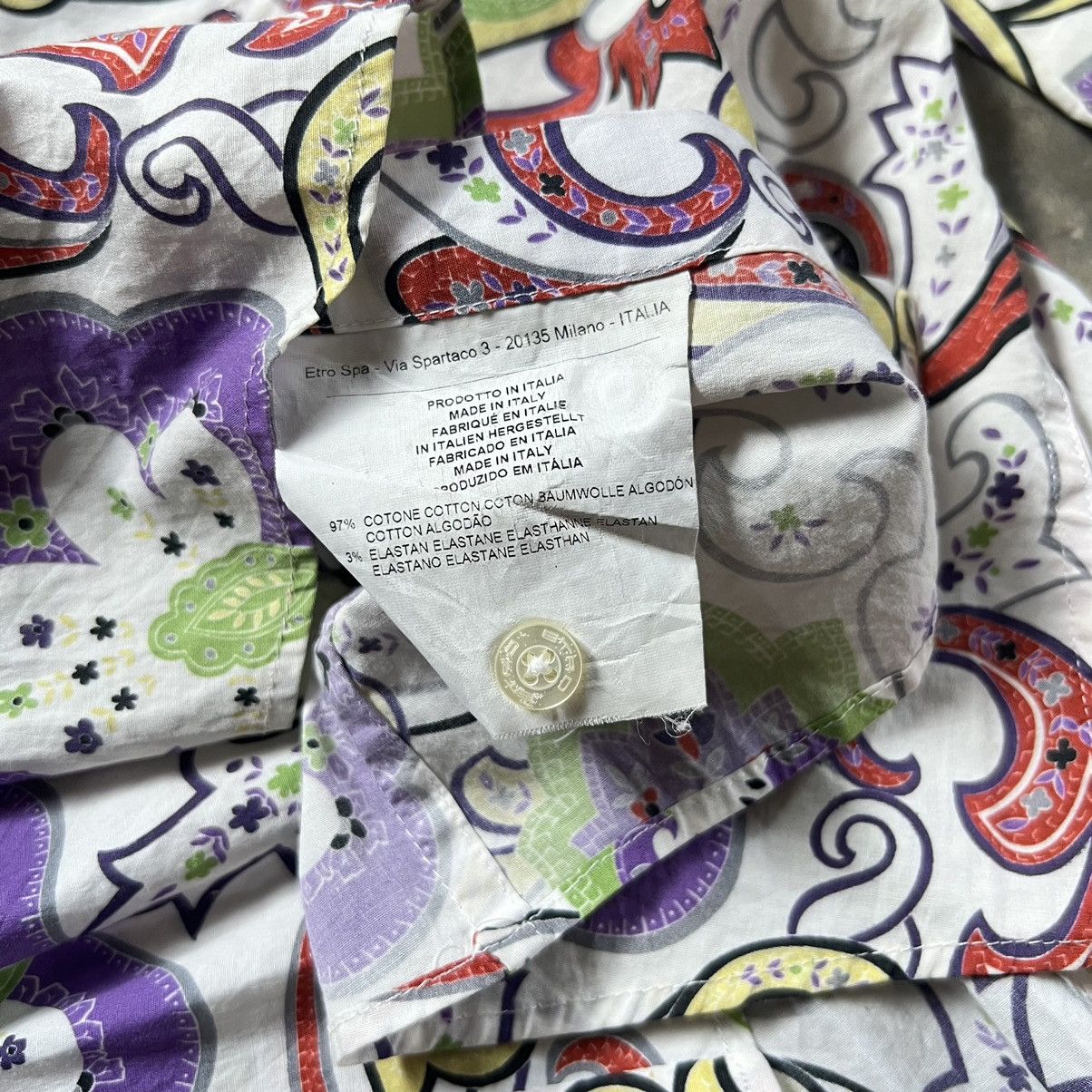Etro Vintage Etro Paisley Pattern Longsleeve Button up Shirt Size M / US 6-8 / IT 42-44 - 5 Thumbnail