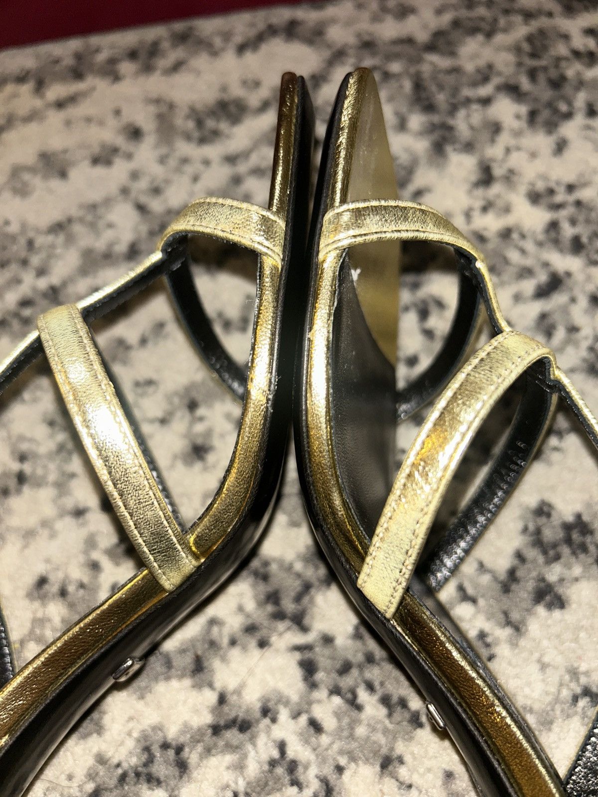 Gucci Gucci 75mm Horsebit Detail Leather Sandal Nappa Silk size 36 Size US 6 / IT 36 - 7 Thumbnail