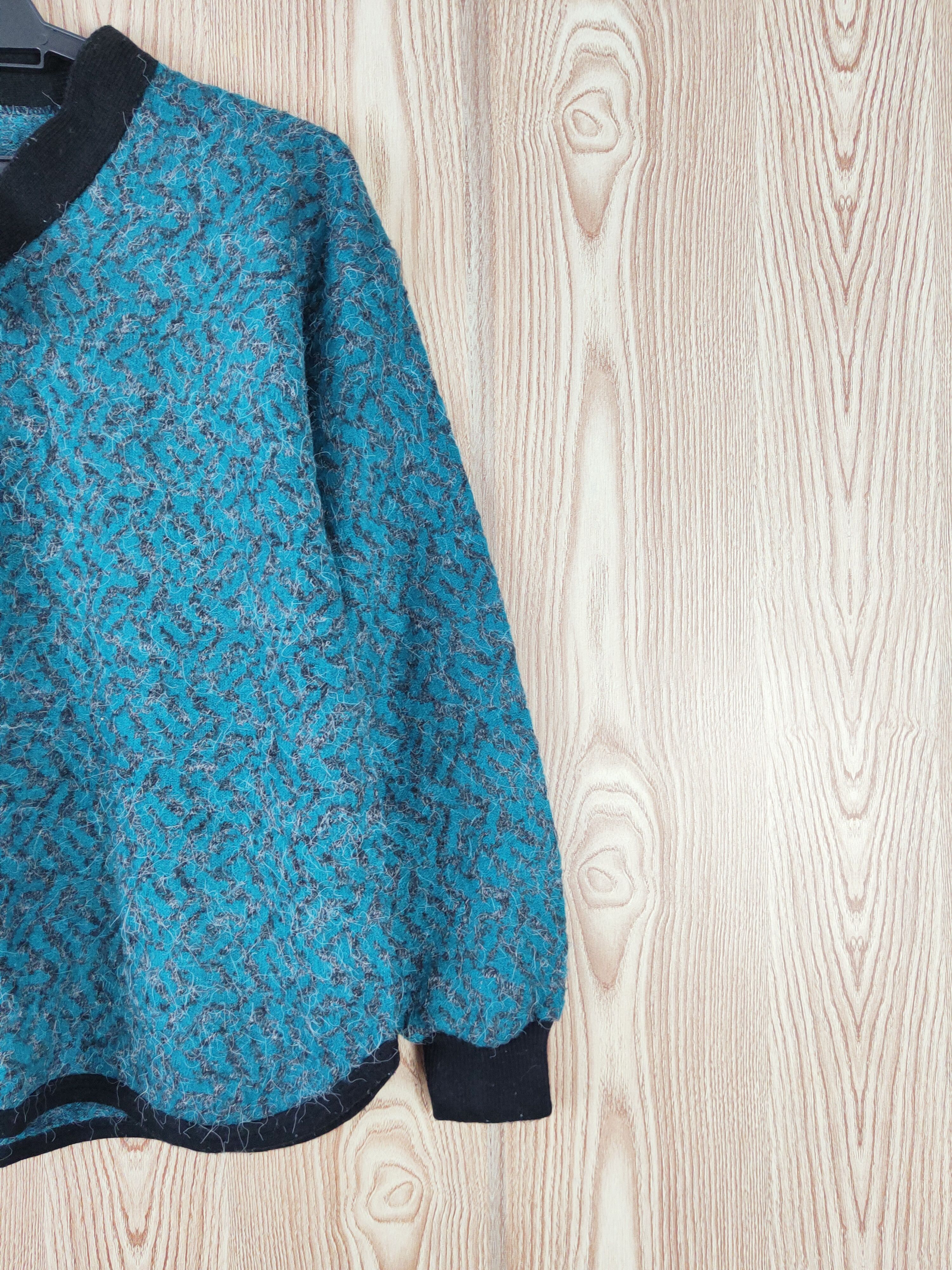 Homespun Knitwear × Japanese Brand × Vintage Japanese Brand Green Knitwear Sweatshirts #W886 Size L / US 10 / IT 46 - 6 Thumbnail