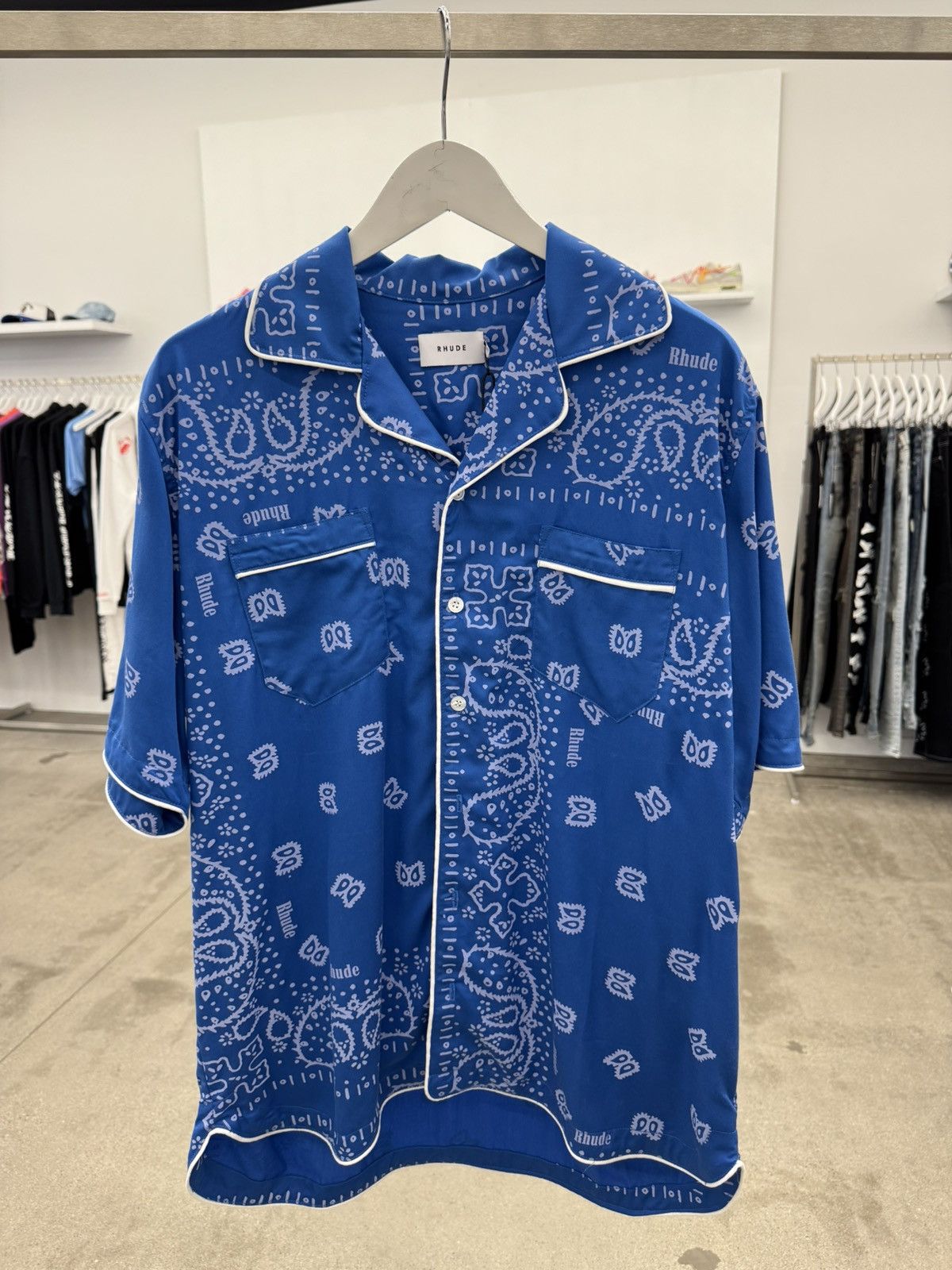 blue bandana dress shirt The Dalton {Men's} (S)  Savannah Sevens western life{&}style
