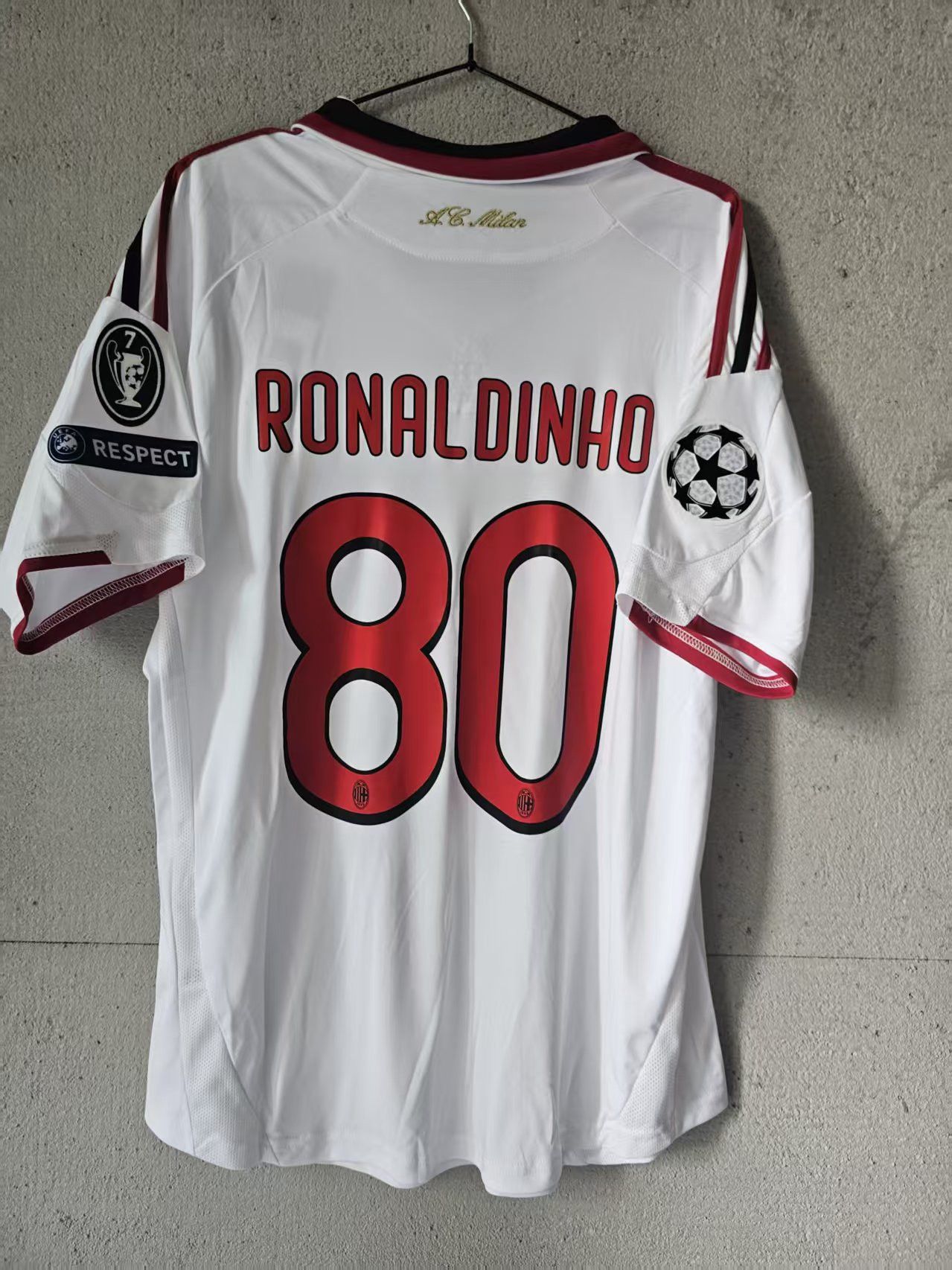 Other Ronaldinho Jersey 2008 2009 AC Milan #80 Size US XL / EU 56 / 4 - 1 Thumbnail