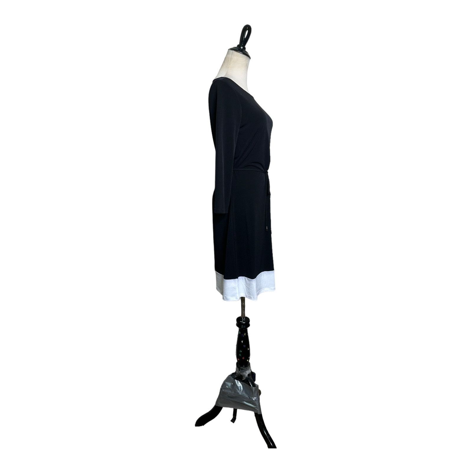 Elie Tahari Tahari black white trim belted mini dress size XS Size XS / US 0-2 / IT 36-38 - 8 Thumbnail