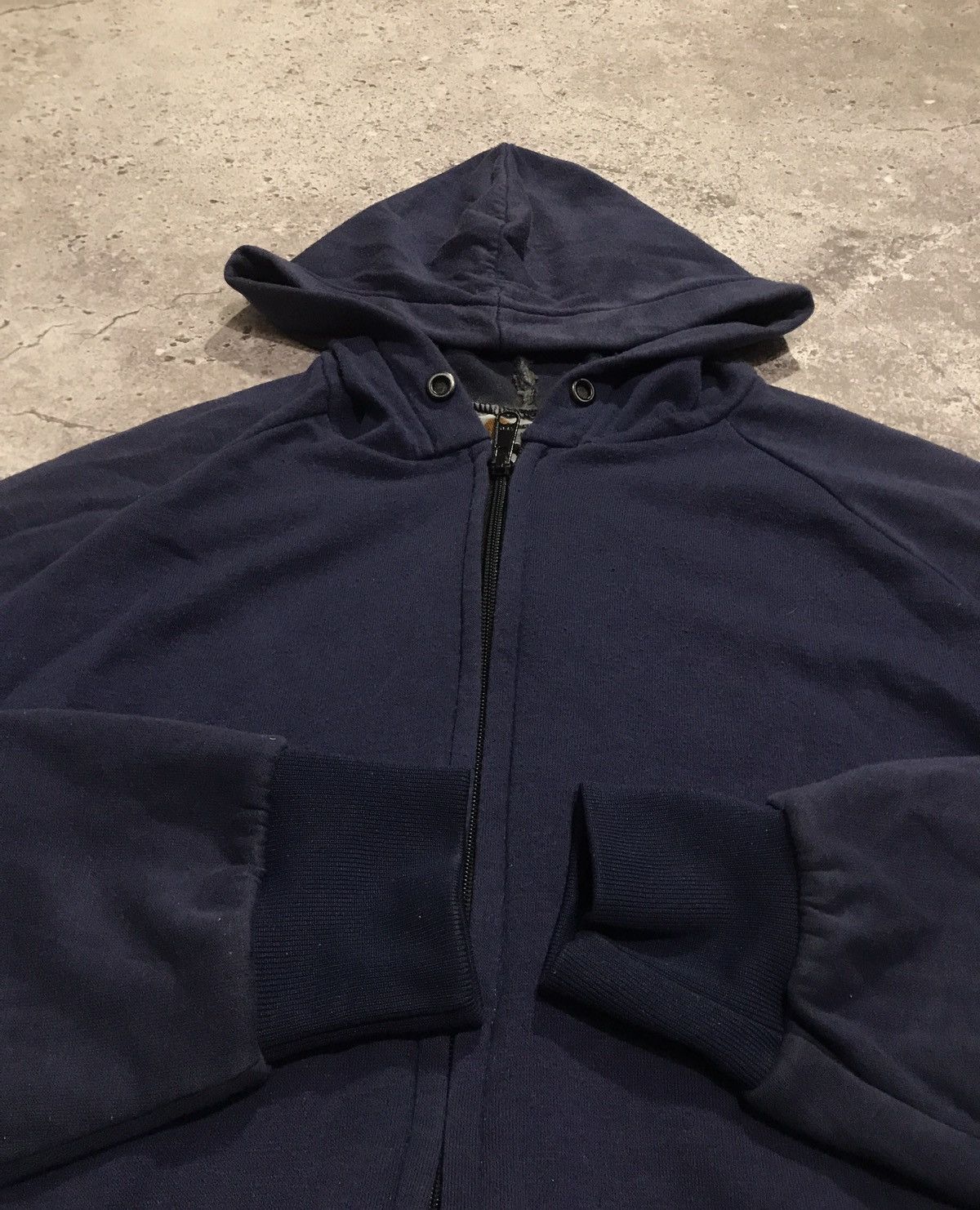 Carhartt × Vintage Vintage Zip-Hoodie Carhartt Embroiled Logo Faded Blue Size US L / EU 52-54 / 3 - 6 Thumbnail