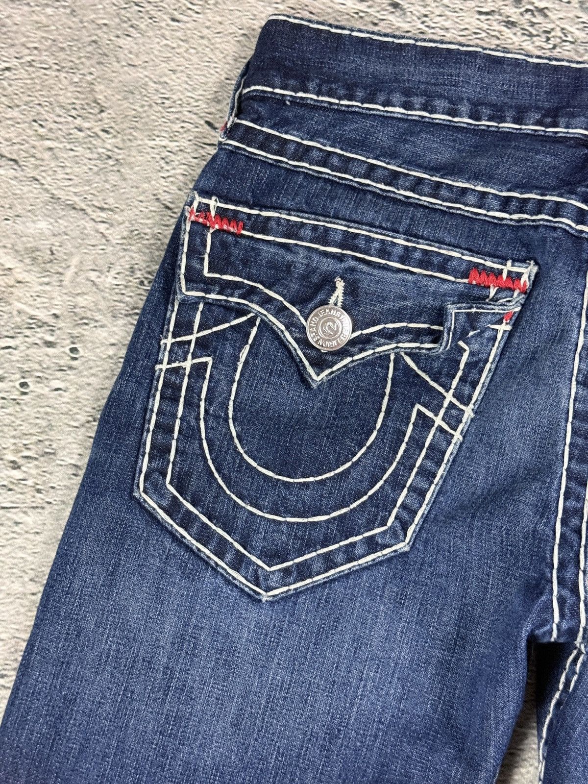 True Religion True Religion blue jeans Red Tab stitching Y2K Ricky Size US 31 - 3 Thumbnail