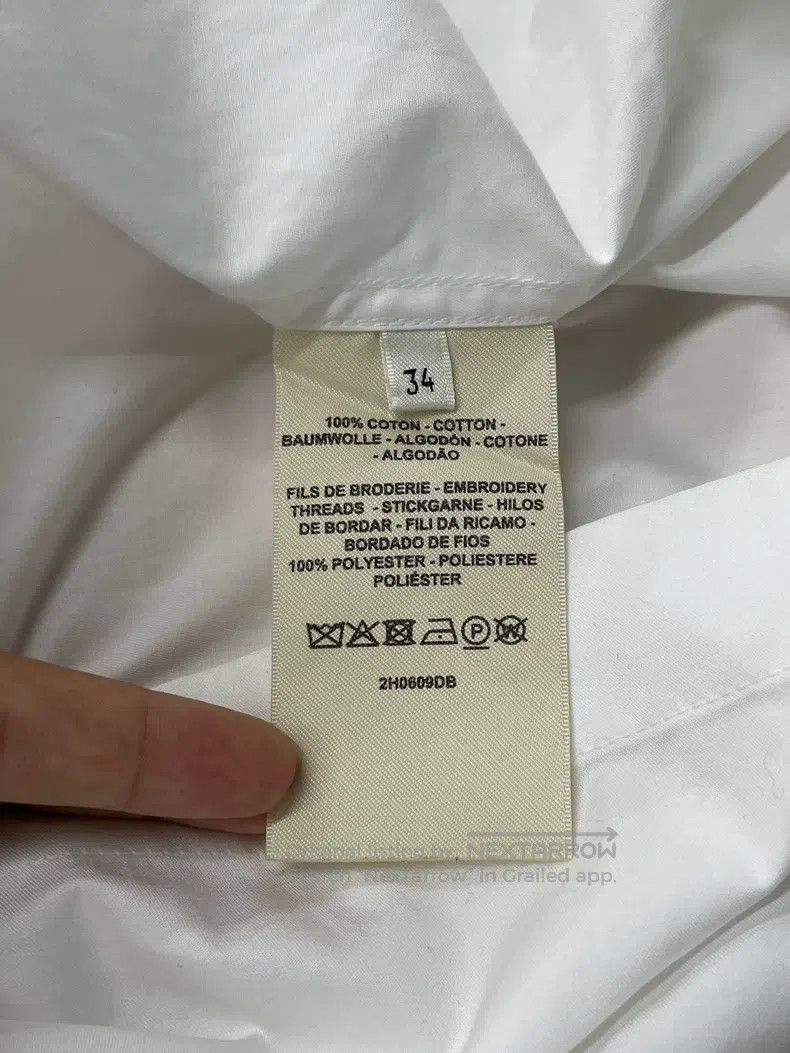 Hermes Hermes White design shirt Size XXS / US 00 / IT 34 - 6 Thumbnail