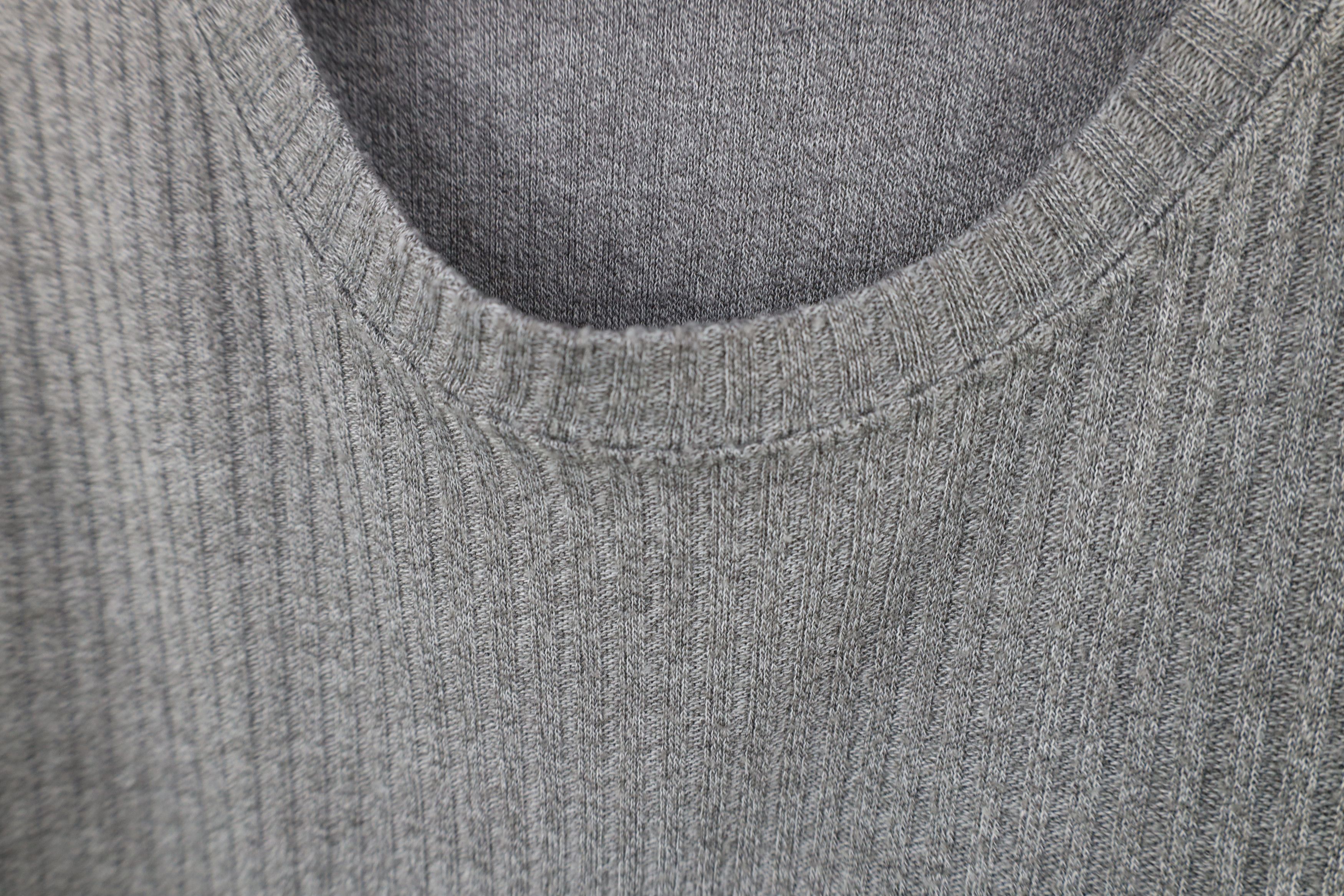 Vintage Vintage 90s Streetwear Ribbed Knit Short Sleeve T-Shirt Size US L / EU 52-54 / 3 - 7 Thumbnail