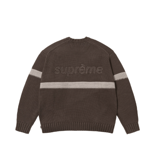 Supreme Supreme Tonal Applique Sweater Brown Size Large Size US L / EU 52-54 / 3 - 2 Thumbnail