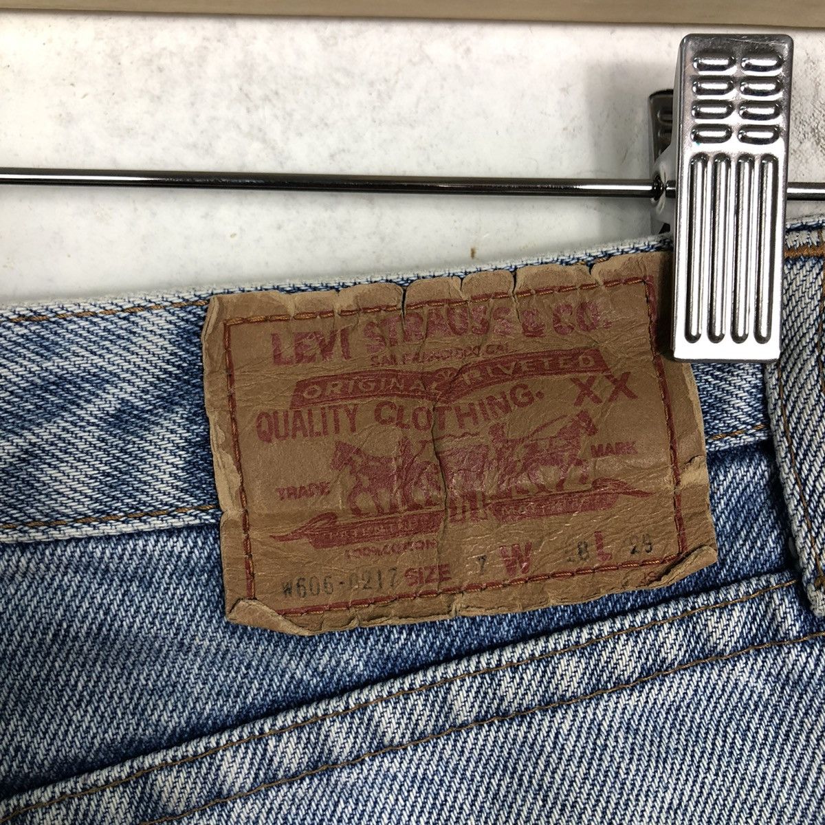 Levi's 🔥90’s Vintage Mini Skirt Levi’s Denim Size 24" / US 00 / IT 34 - 12 Thumbnail