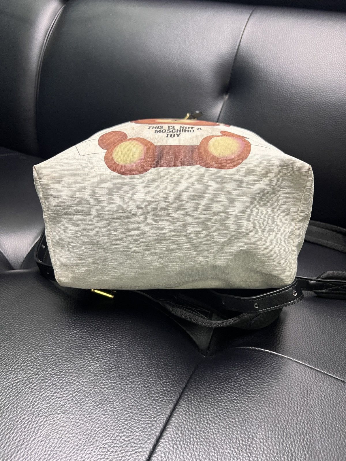 Moschino Moschino Teddy Bear Logo Backpack Size ONE SIZE - 14 Thumbnail