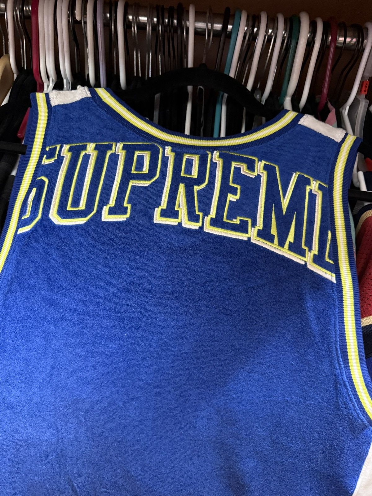 Supreme Supreme Terry Basketball Jersey SS21 Blue Size US M / EU 48-50 / 2 - 6 Thumbnail