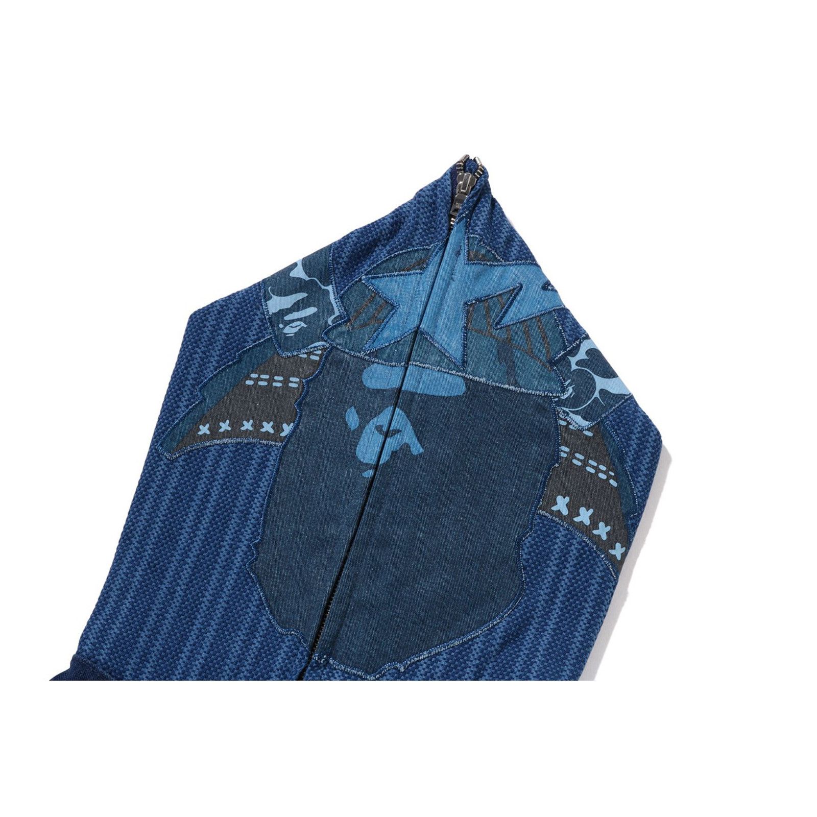 Bape Bape Samurai Shark Indigo Full-Zip Hoodie Size Large Size US L / EU 52-54 / 3 - 5 Thumbnail