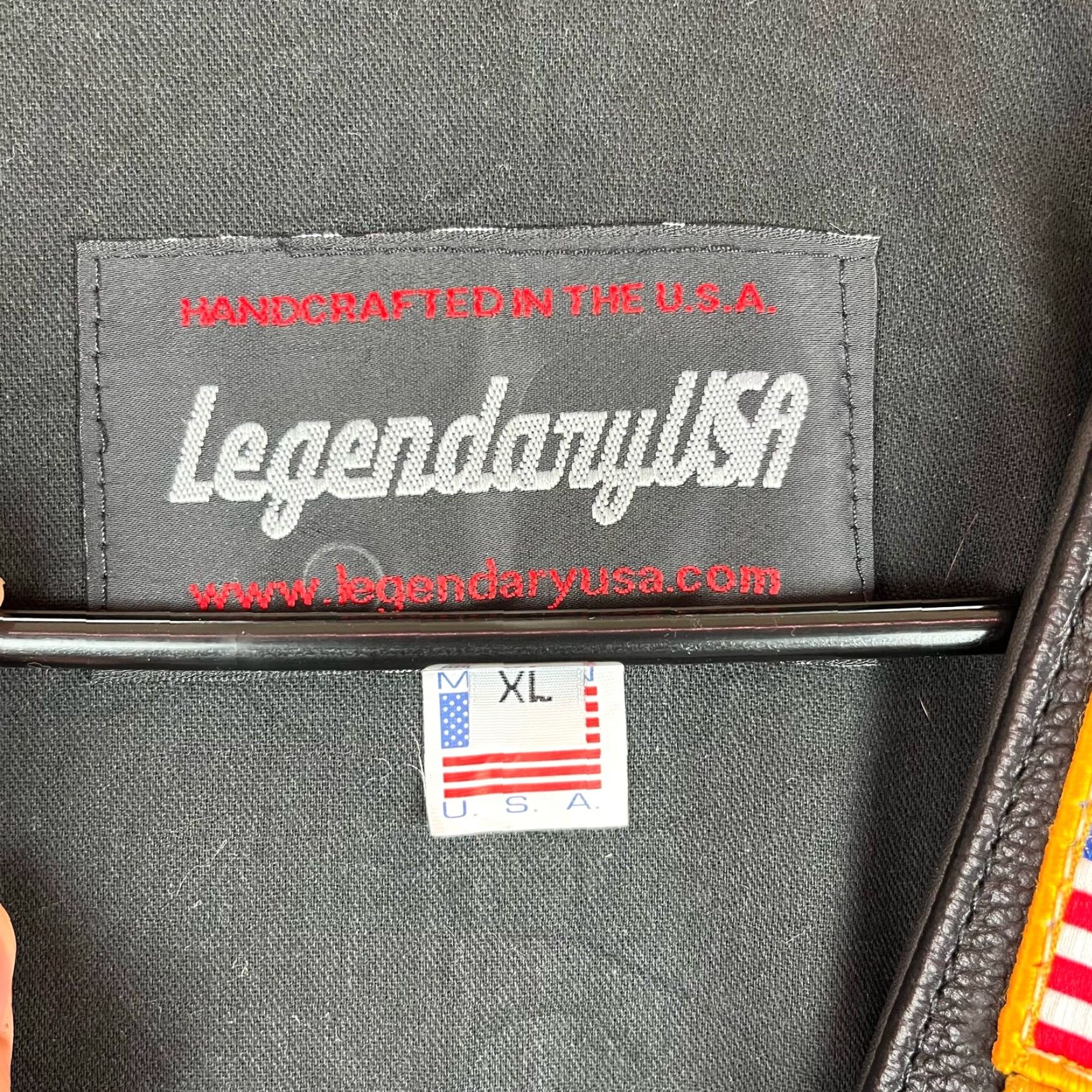 Vintage VINTAGE Legendary USA Mens Vest Black Bikercore Leather Handcrafted in USA Biker XL Size US XL / EU 56 / 4 - 5 Thumbnail