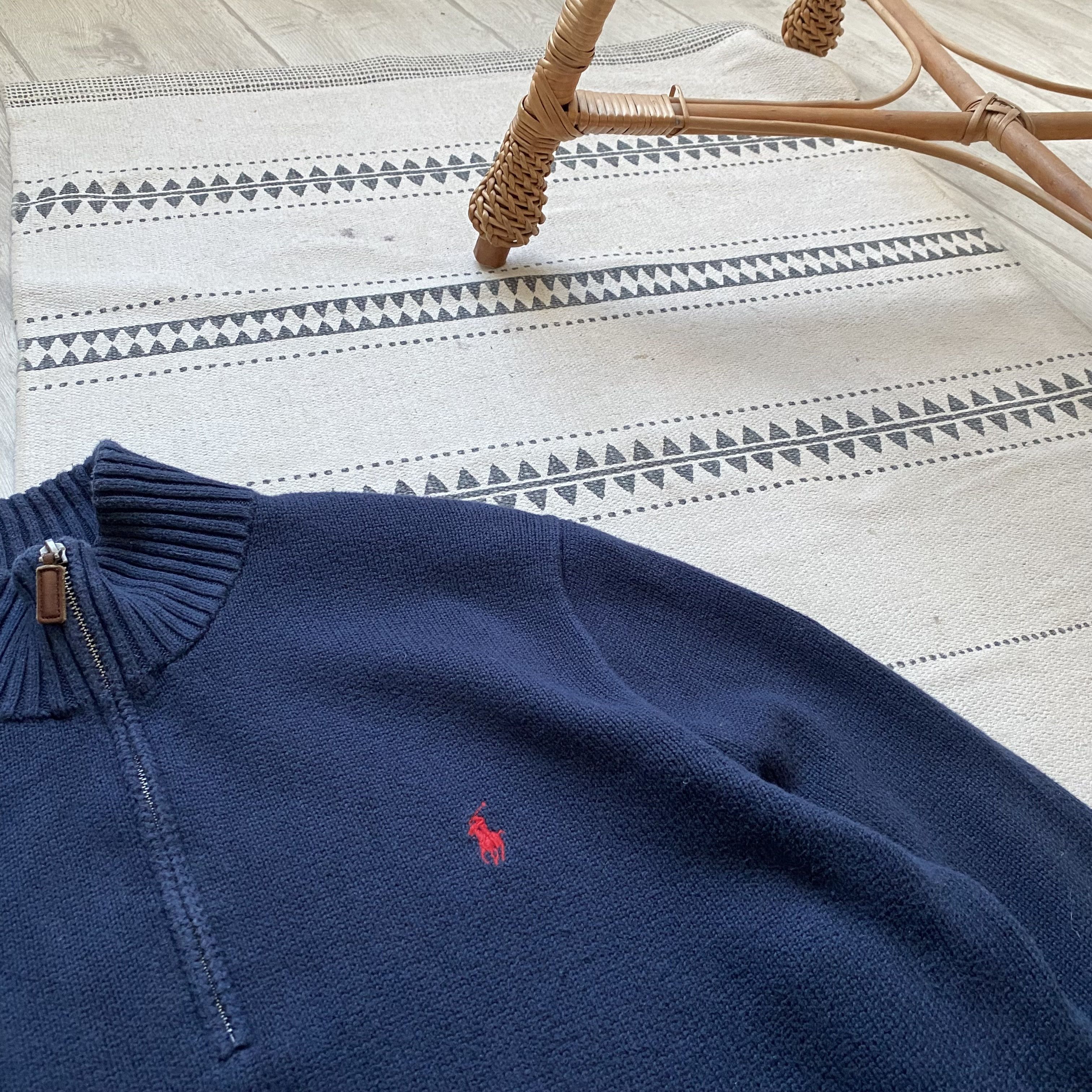 Polo Ralph Lauren 🐎 Vintage Polo Ralph Lauren Zip Knit Sweater Sweatshirt Size US L / EU 52-54 / 3 - 6 Thumbnail