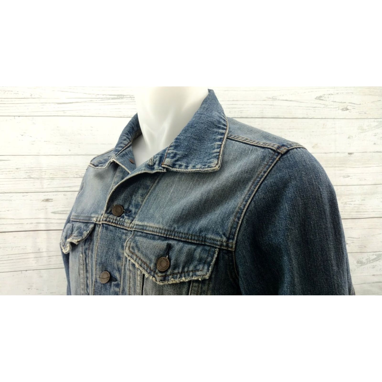 Abercrombie & Fitch Abercrombie & Fitch Denim Jean Jacket Women Medium Blue Regular Size M Size 32" / US 10 / IT 46 - 3 Thumbnail