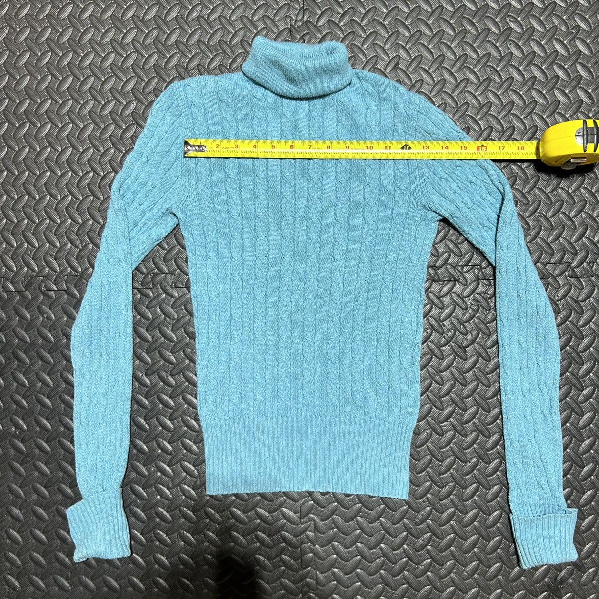 Gap Vintage Gap Turtleneck Sweater Cable Knit Crochet Y2K Small Size S / US 4 / IT 40 - 5 Thumbnail