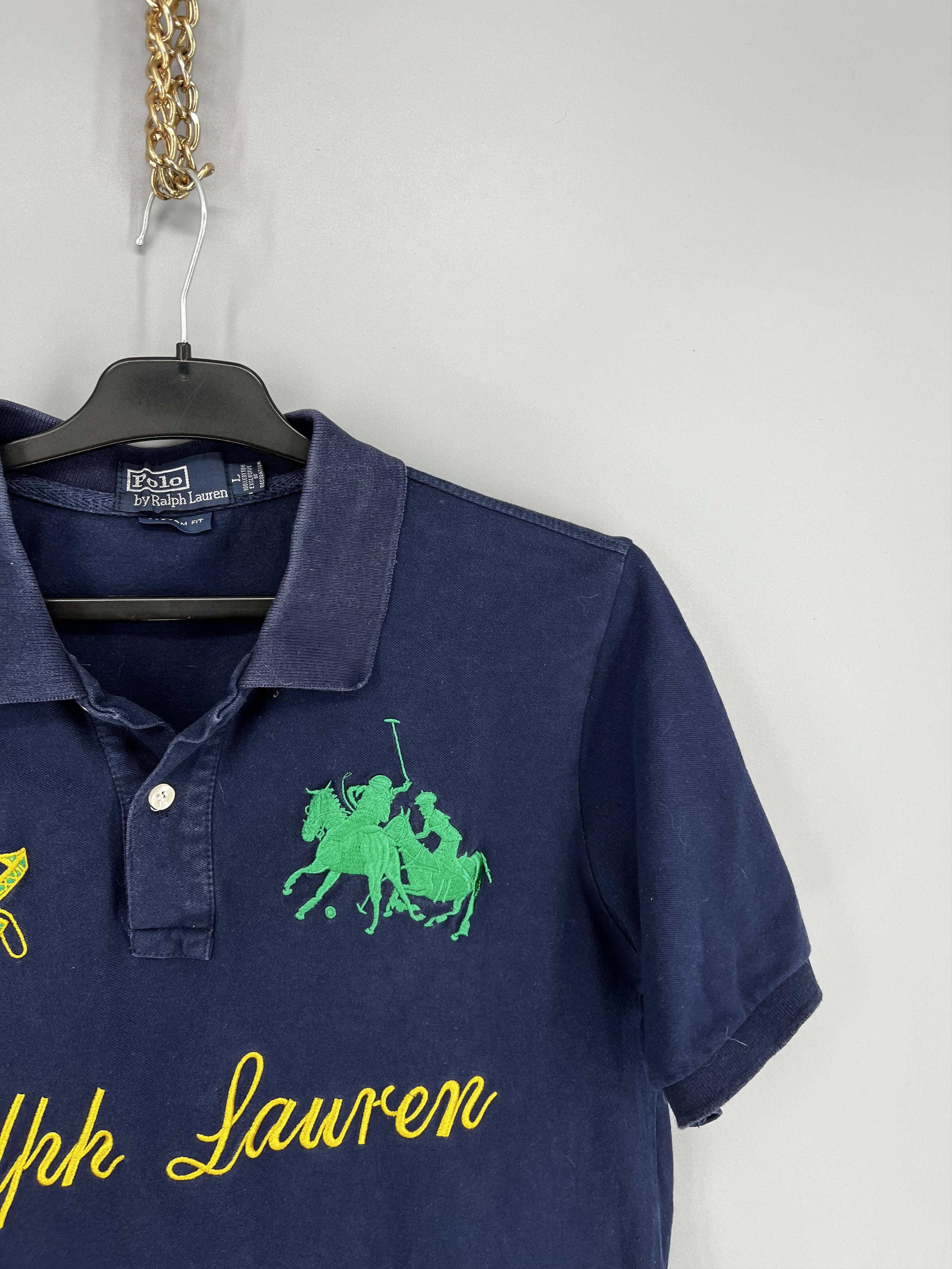 Polo Ralph Lauren Vintage Polo By Ralph Lauren Chief Keef Custom Fit Polo Size US L / EU 52-54 / 3 - 8 Thumbnail