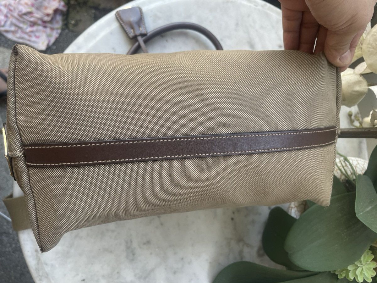 Prada Prada Logo Jacquard Canvas and Leather Handbag Size ONE SIZE - 12 Thumbnail