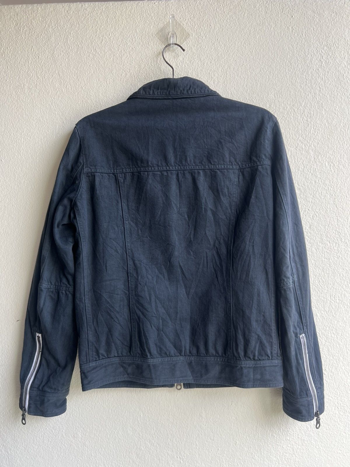 Japanese Brand PARANOID Japan RiRi Zip Quilted Lined Trucker Denim Jacket Size US M / EU 48-50 / 2 - 2 Thumbnail