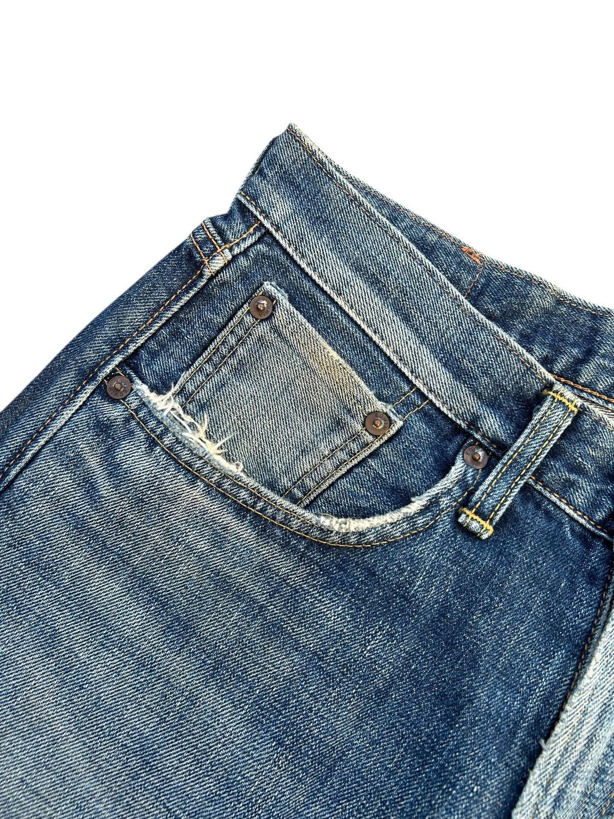 Kapital Vintage Edwin 505z Selvedge Distressed Denim Jeans Size US 29 - 7 Thumbnail