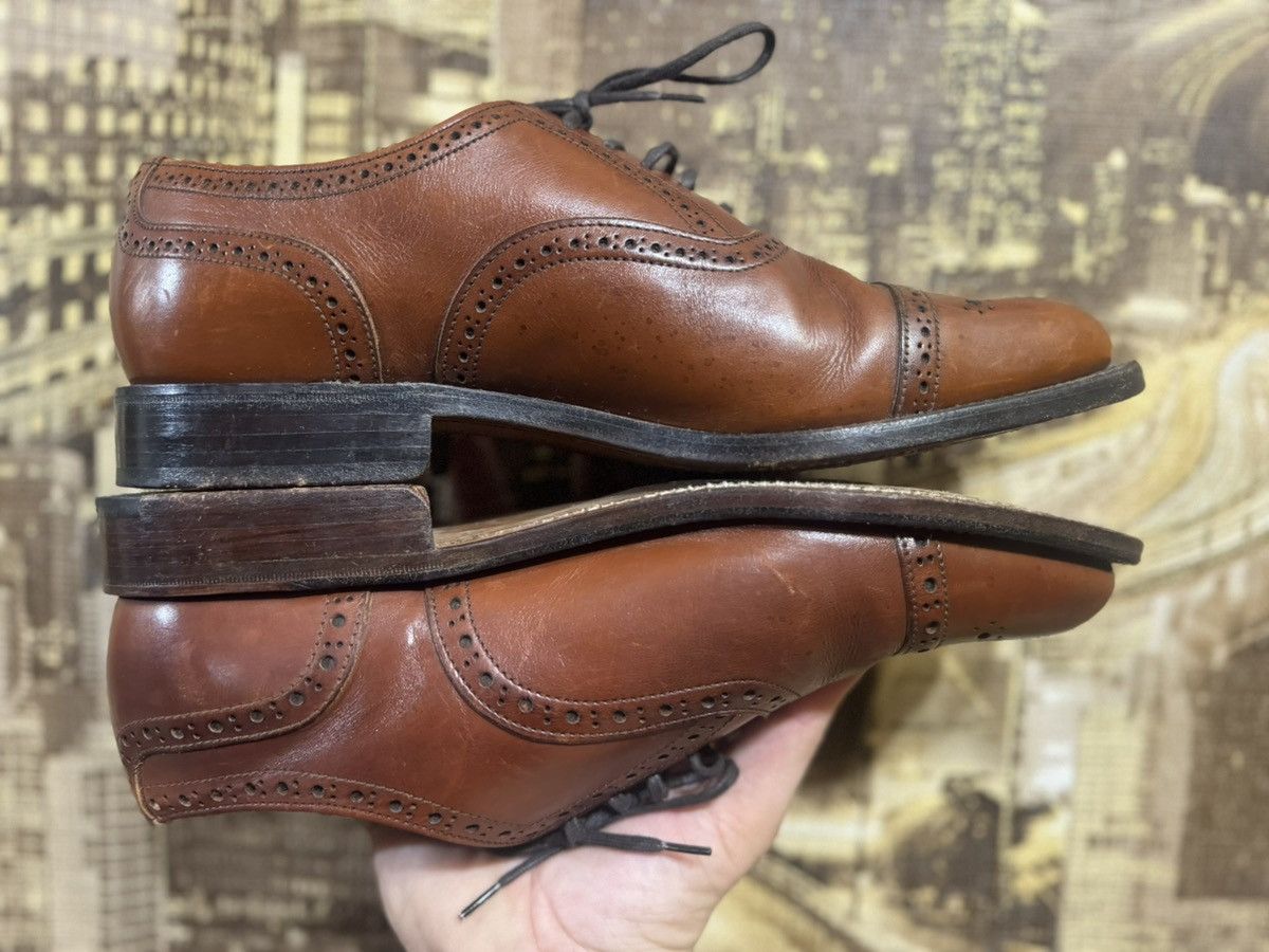Loake Loake Brown Leather Derby Brogue Shoes Mens UK 8 Size US 8 / EU 41 - 10 Thumbnail