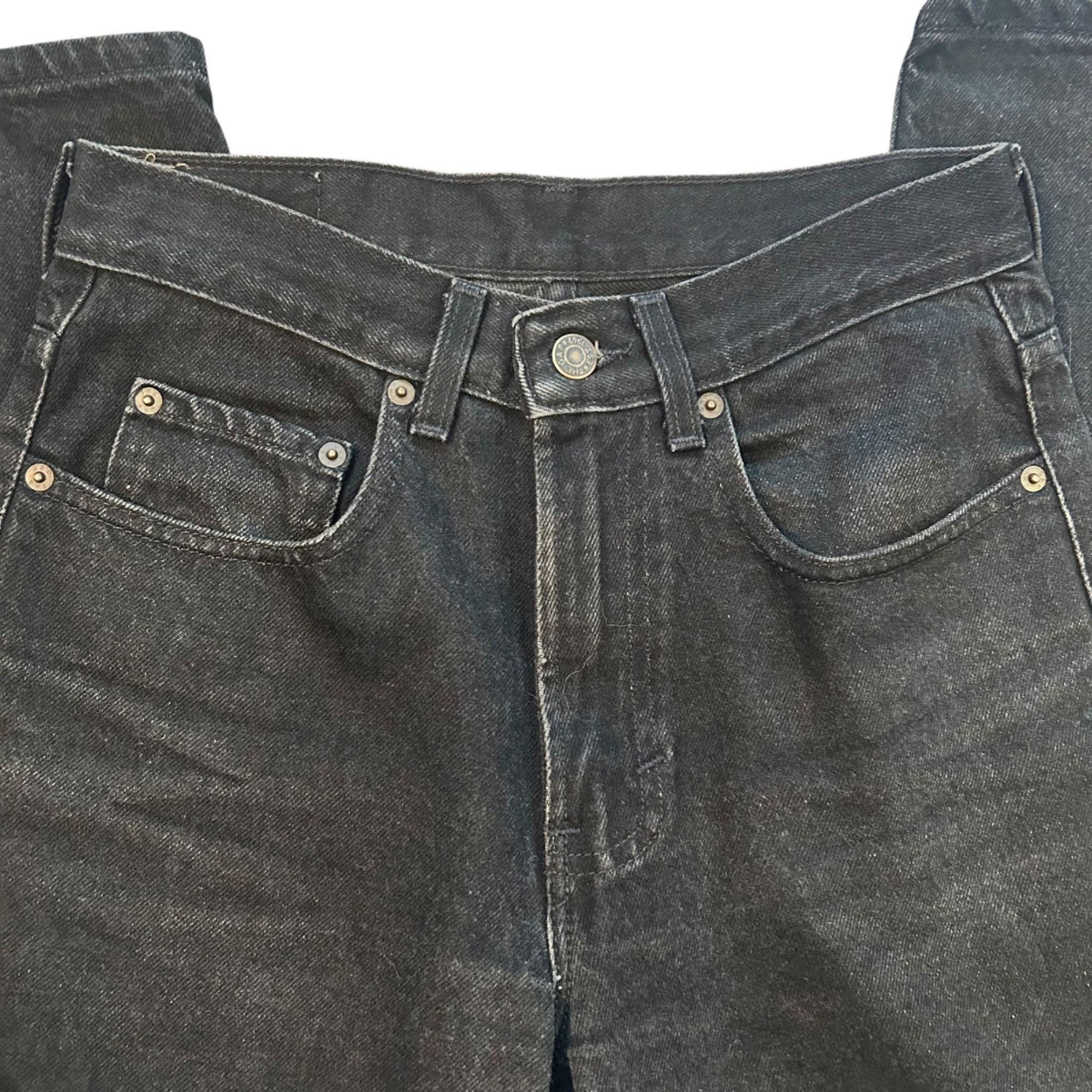Gap Vintage Gap Black Denim Straight Leg Relaxed 90's Jeans Size US 29 - 4 Thumbnail