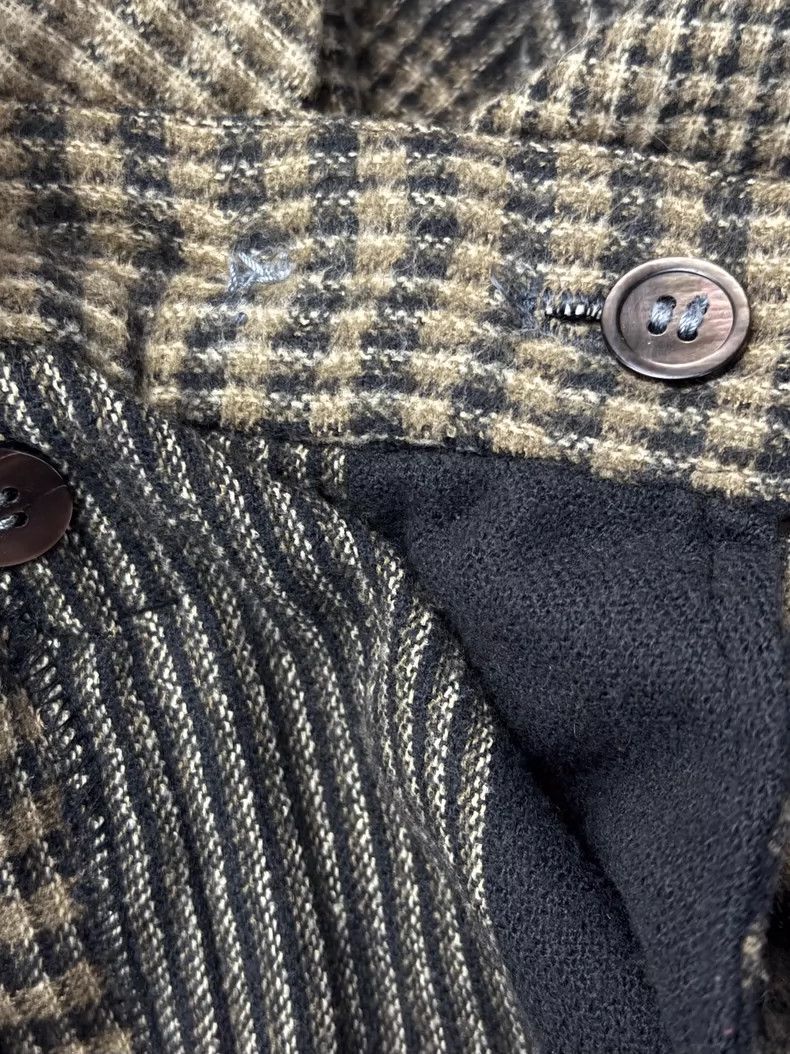 Issey Miyake Issey Miyake size:9 Brown striped checkered top Size S / US 4 / IT 40 - 7 Thumbnail