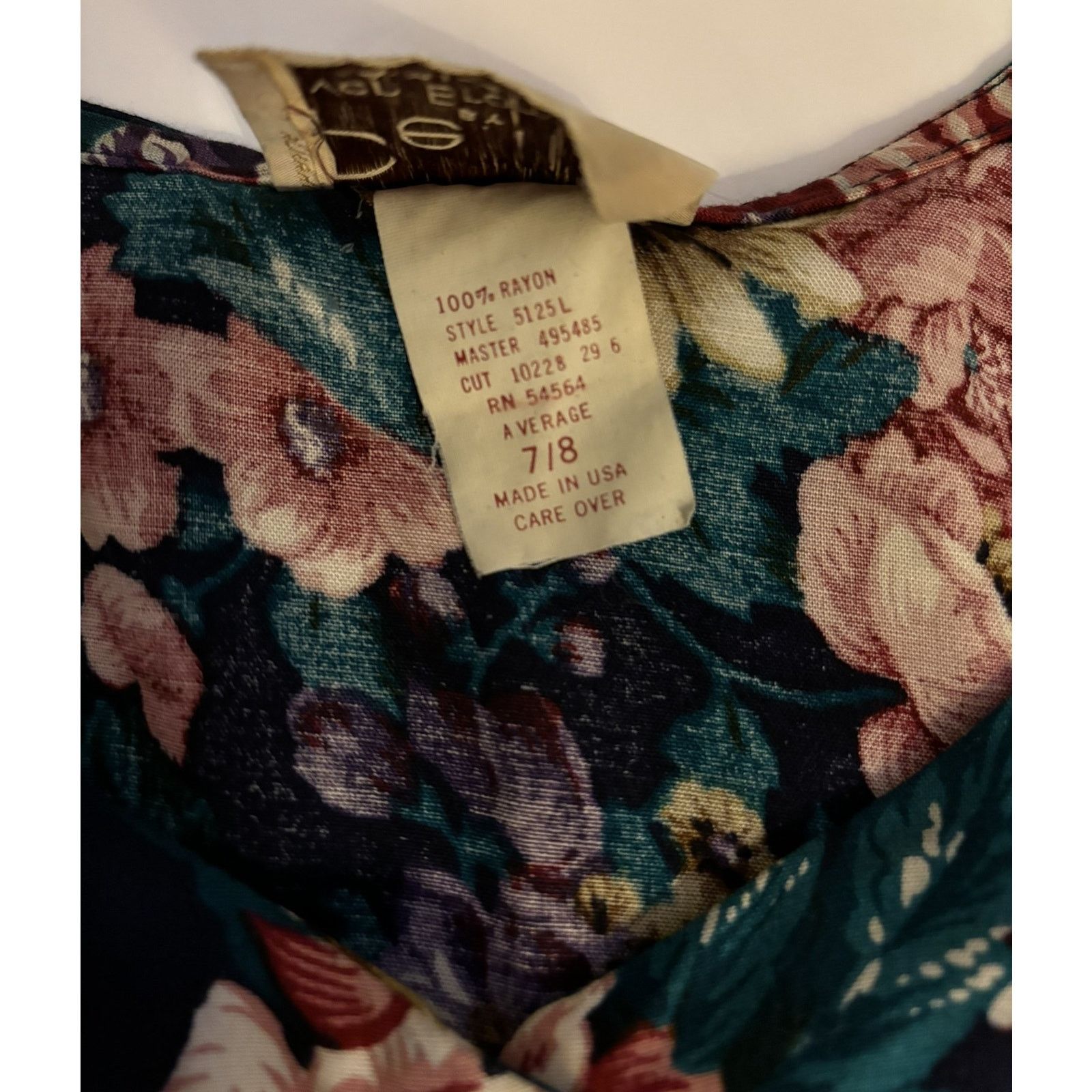 Other Vintage Pellini Floral Midi Dress 7/8 Short Sleeve Size M / US 6-8 / IT 42-44 - 14 Thumbnail