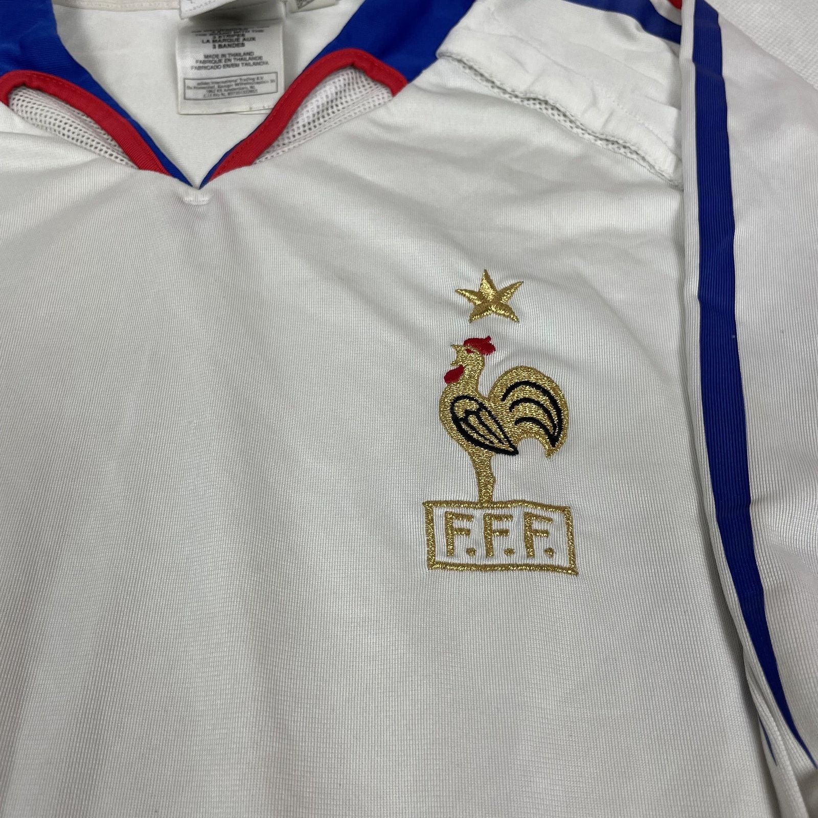 Adidas Adidas Mens White France National Football Team Jersey Large Size US L / EU 52-54 / 3 - 4 Thumbnail