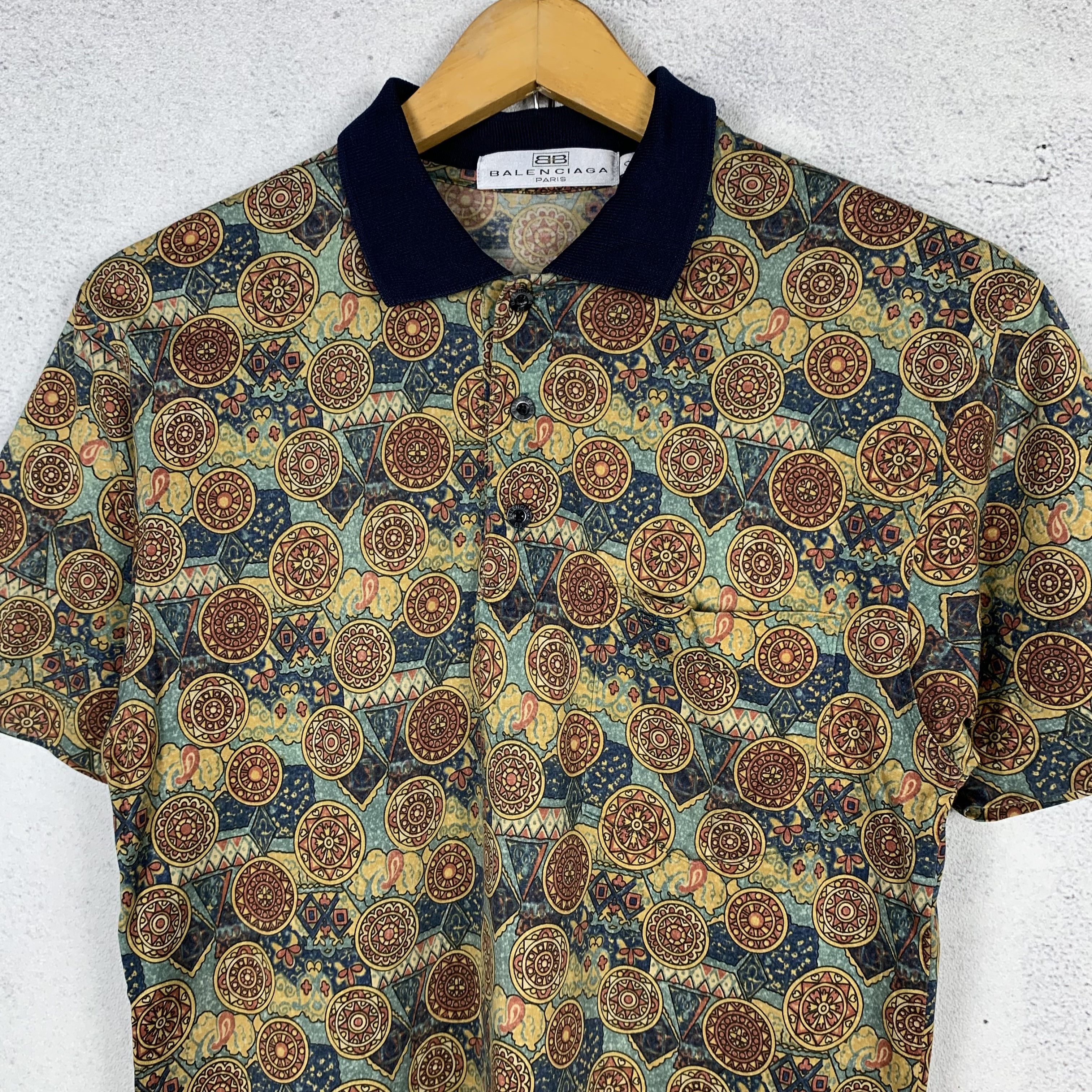 Balenciaga Vintage Balenciaga Polo Shirt Size US S / EU 44-46 / 1 - 3 Thumbnail