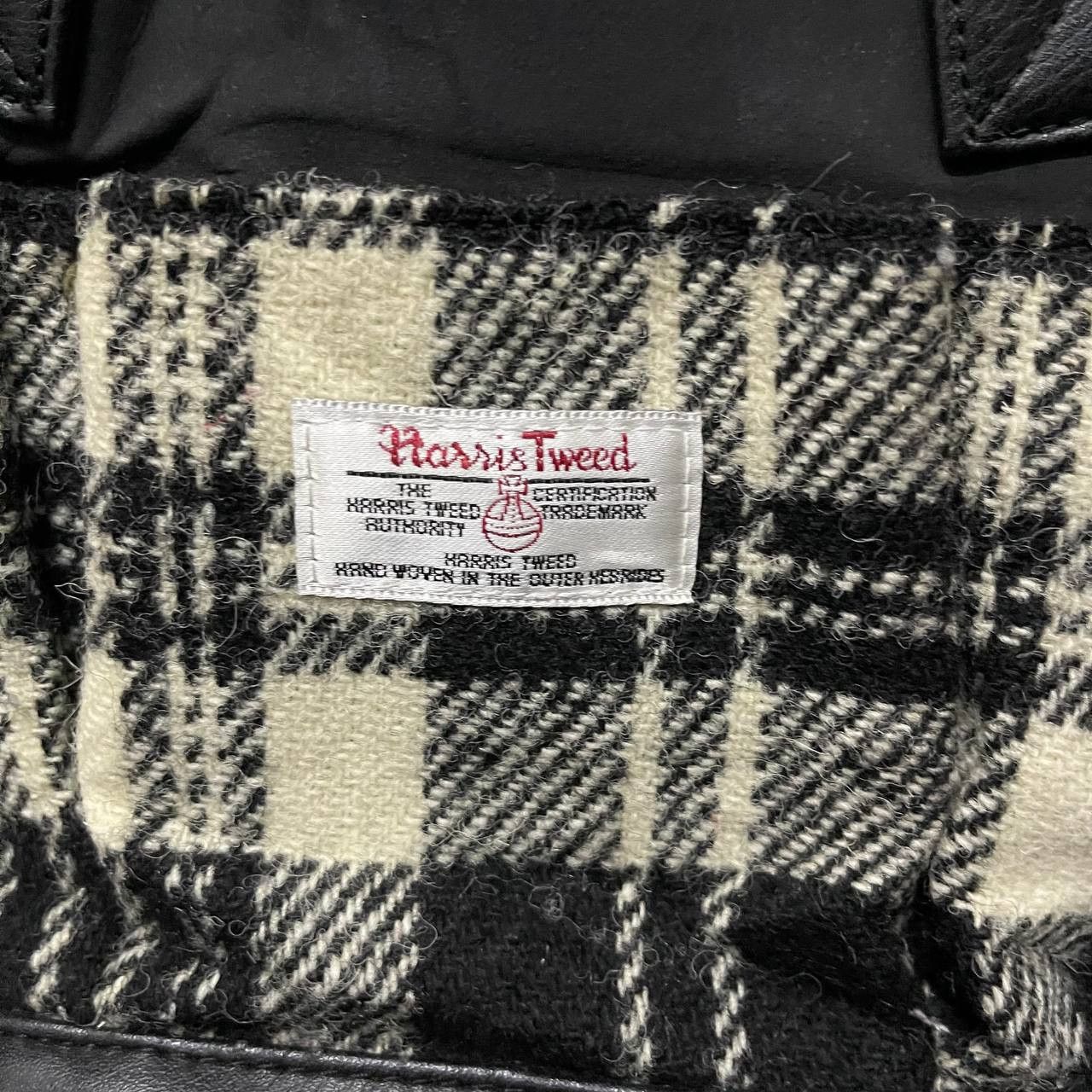 Harris Tweed Harris Tweed Wool Leather Handle Bag Size ONE SIZE - 6 Thumbnail