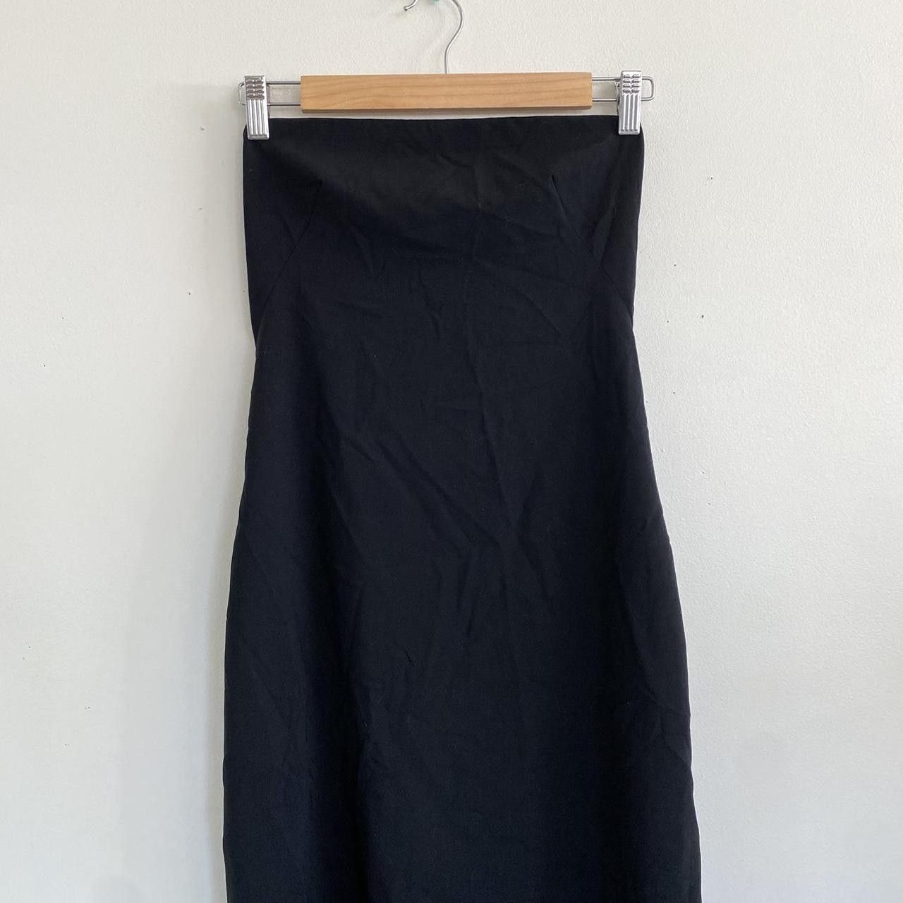 Theory THEORY BLACK STRAPLESS BODY-CON PENCIL DRESS MIDI WOMENS 2 Size XS / US 0-2 / IT 36-38 - 3 Thumbnail