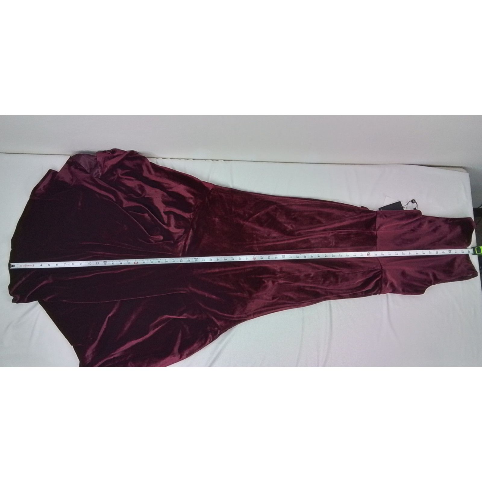 Adrianna Papell Adrianna Papell NWT Dress Women's 2 Burgundy Velvet Cascade Size XS / US 0-2 / IT 36-38 - 16 Thumbnail