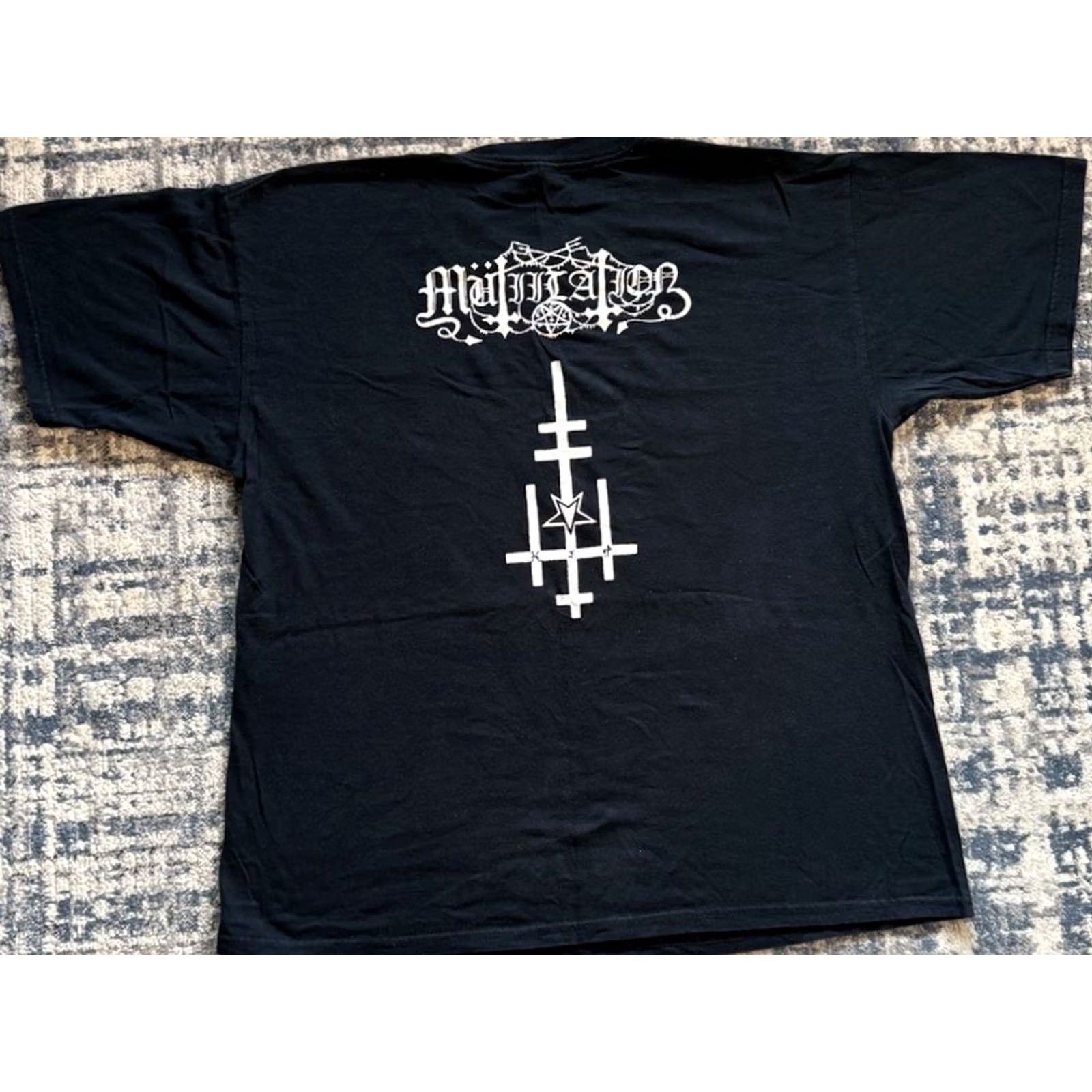 Vintage VINTAGE Mutiilation Black Metal Band T Shirt XL 2000s Wind Of War Mens Size US XL / EU 56 / 4 - 3 Thumbnail