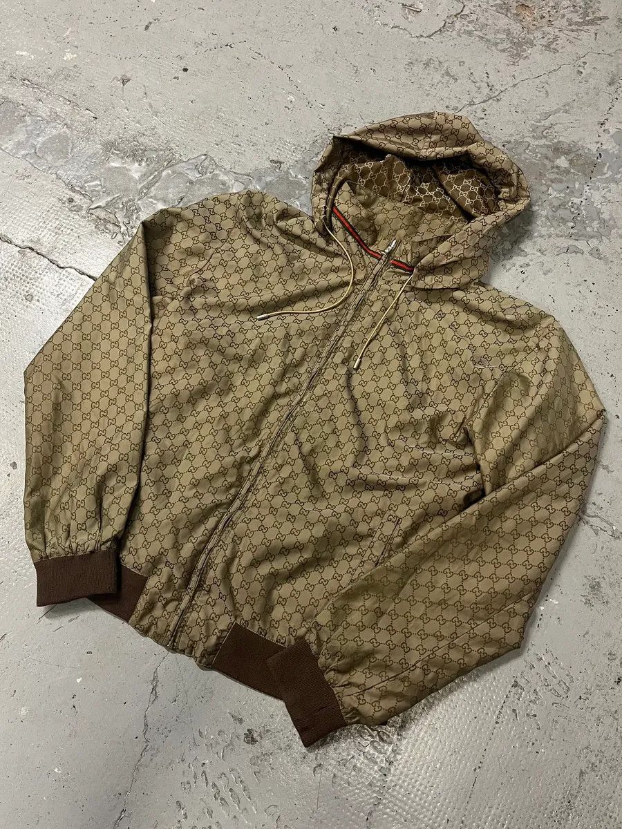 SS2011 Gucci G Beige Hooded Light Jacket