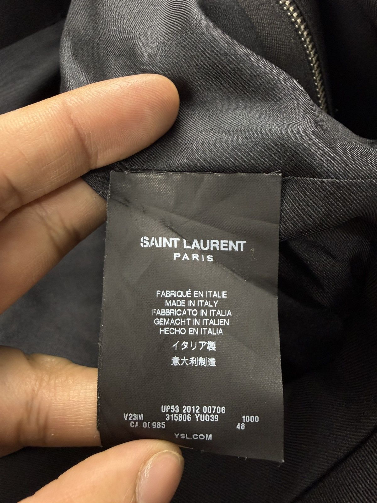 Saint Laurent Paris Saint Laurent Hedi Slimane SS13 Wool Spencer Cropped Jacket Size US M / EU 48-50 / 2 - 10 Thumbnail