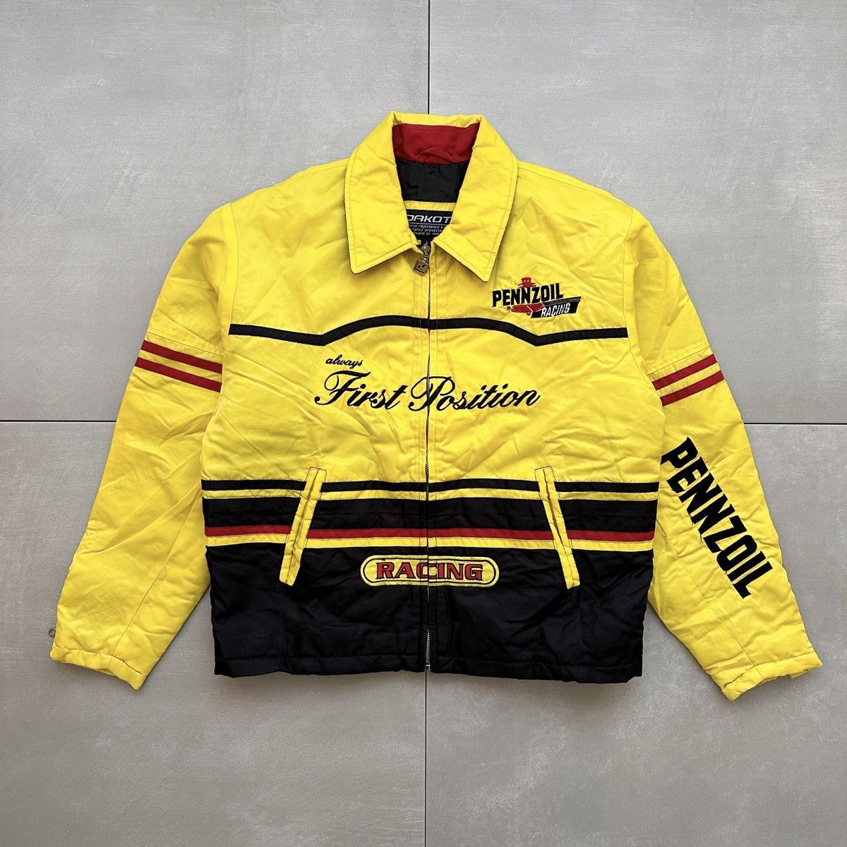 image of Pennzoil Racing Jacket in Yellow, Men's (Size Large)