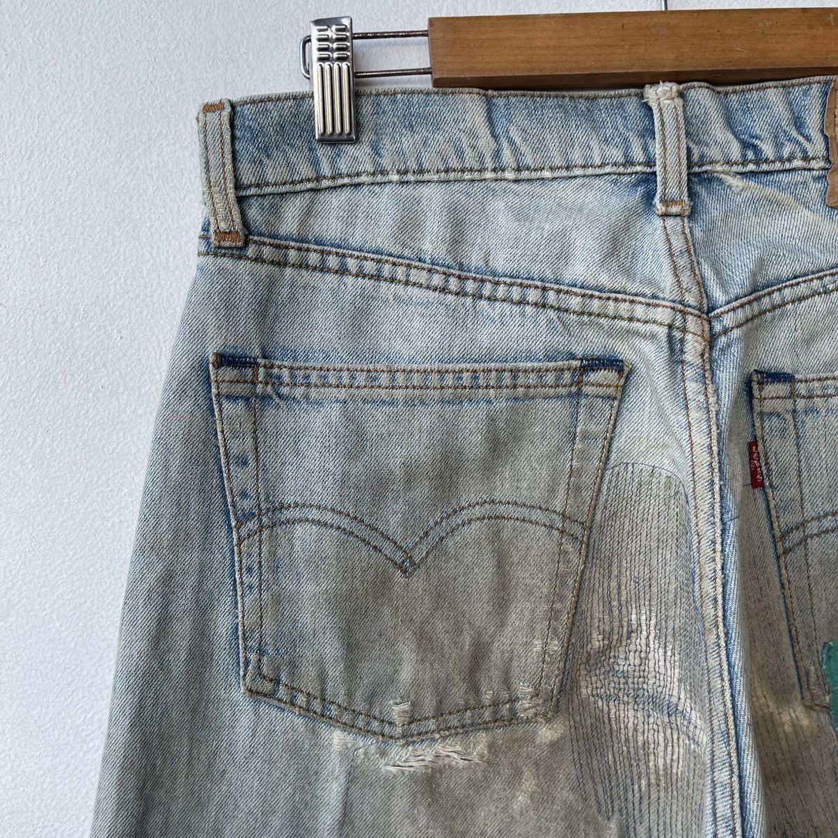 Levi's Vintage Levi’s 509 Reworked Anime Pop-Art Boro Sashiko Denim Size US 31 - 11 Thumbnail
