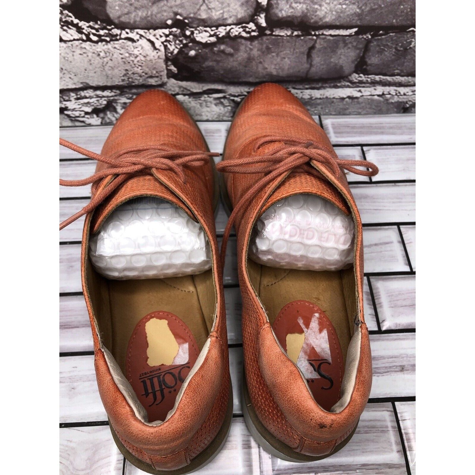Other Sofft Coral Leather Perforated Oxfords Lace Up Casual Shoes Size US 10 / IT 40 - 5 Thumbnail