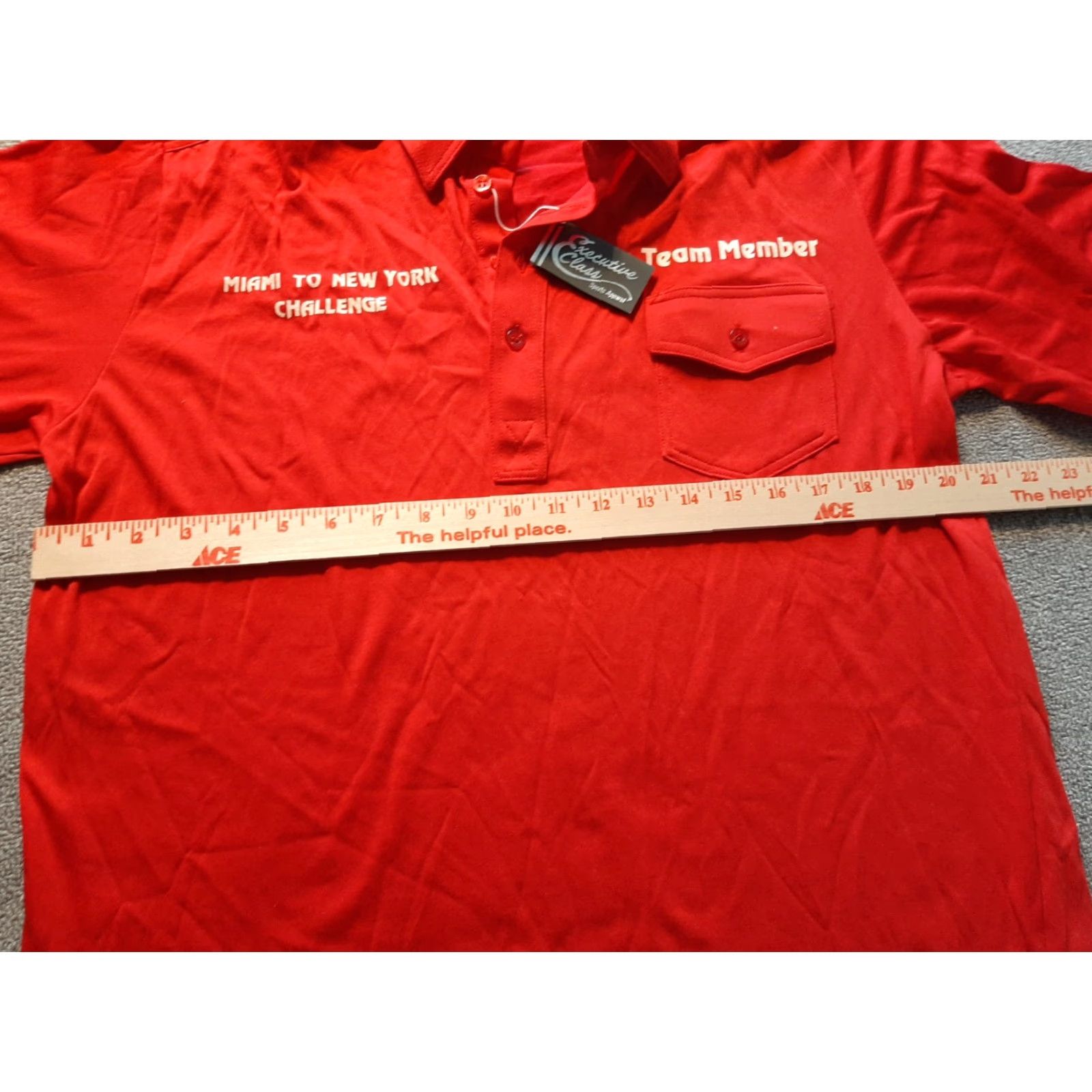 Vintage **NEW YORK TO MIAMI Challenge Mens Red T-Shirt** User: **NEW YORK TO MIAMI Challenge Mens Red T-Shirt** Size US L / EU 52-54 / 3 - 6 Thumbnail