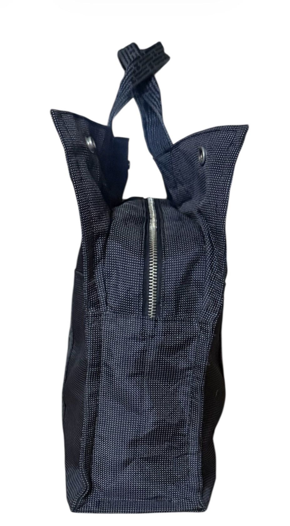 Hermes Hermes Herline Totes Bag Dark Gray Nylon Canvas Size ONE SIZE - 3 Thumbnail