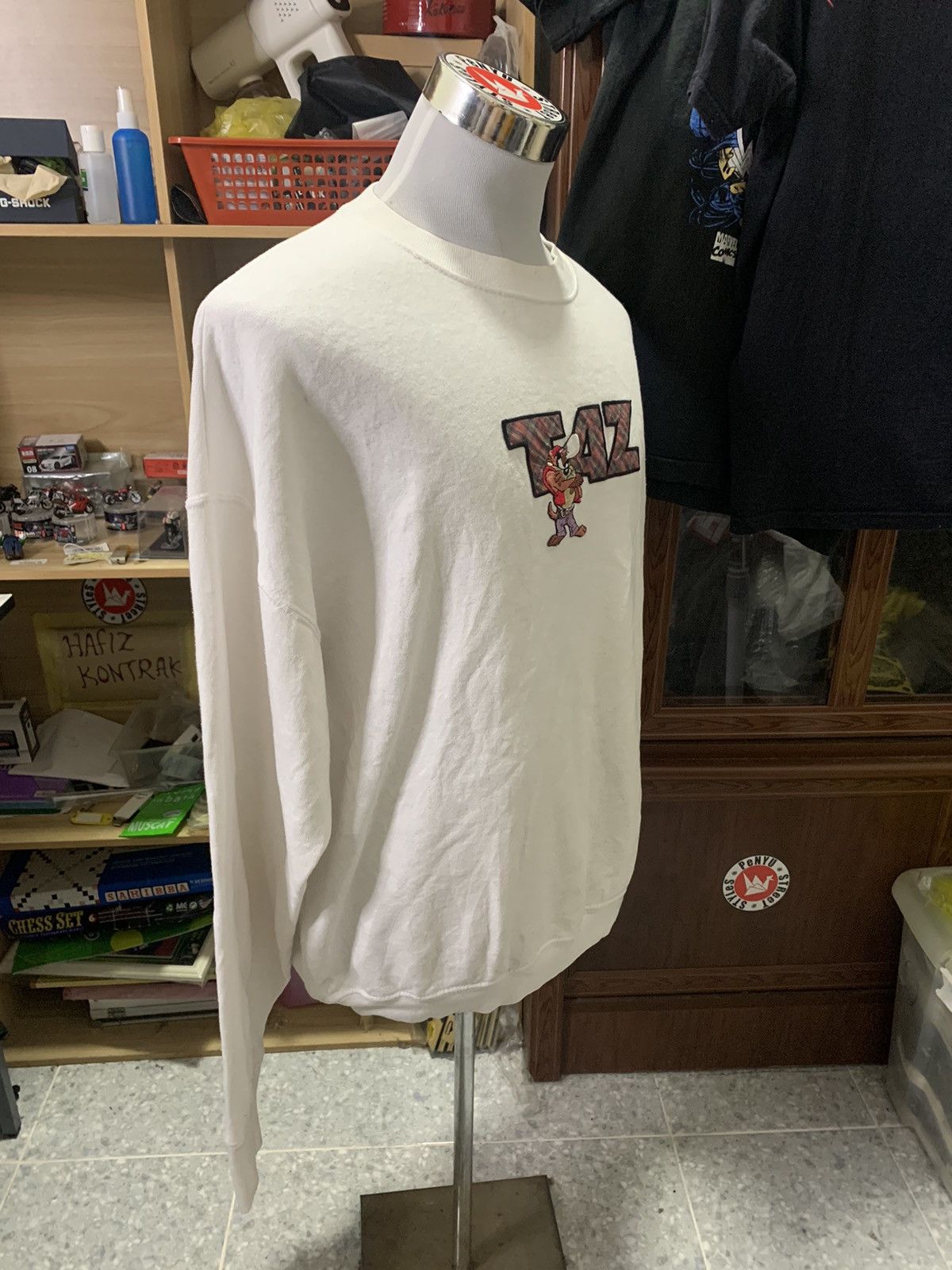 Vintage × Warner Bros Vintage 90s TASMANIAN DEVIL and TAZ Warner Bros Sweatshirt Size US XL / EU 56 / 4 - 4 Thumbnail