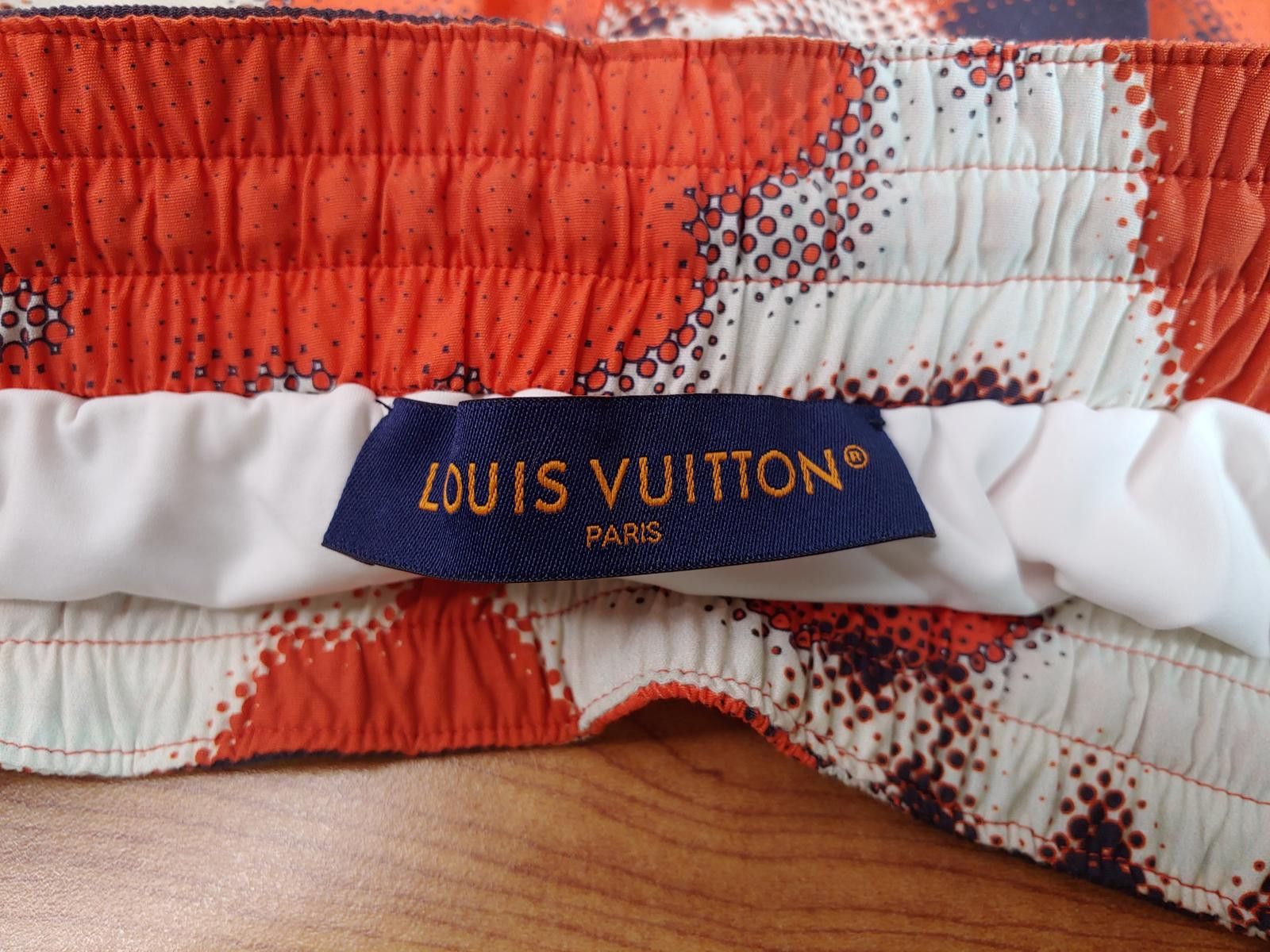 Louis Vuitton Louis Vuitton World Map Swim Shorts in White/Brown/Orange Size US 34 / EU 50 - 4 Thumbnail