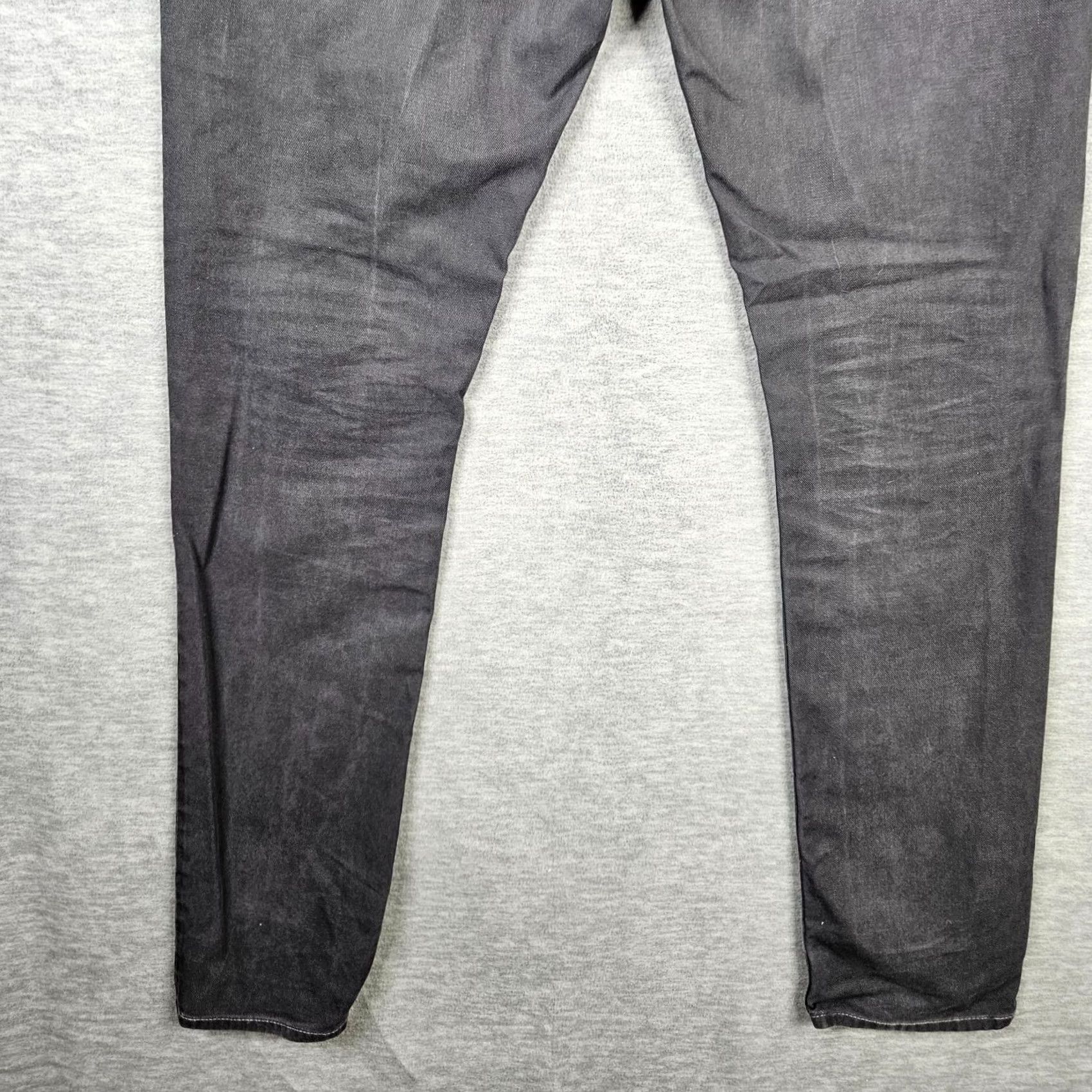 Allsaints ALLSAINTS Jeans PISTOL Men Dark Gray Button Fly Size 32 Denim 5-Pocket Straight Regular Rise Midi Length Icon Logo Casual Vintage No Size US 32 / EU 48 - 4 Thumbnail