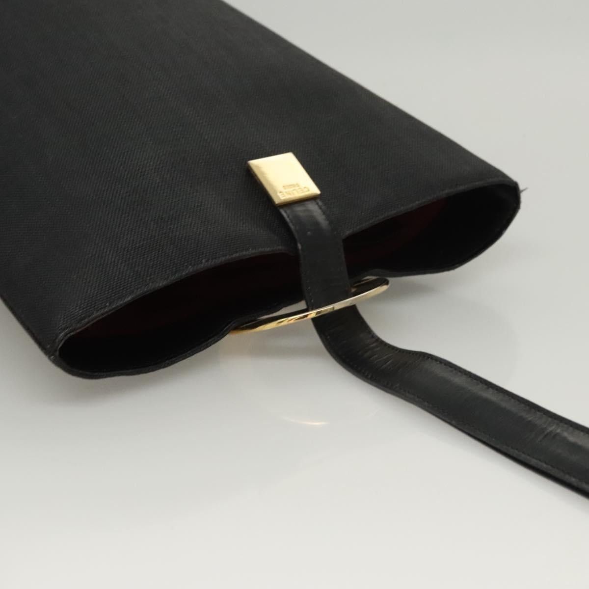 Celine CELINE Shoulder Bag Canvas Black Gold Size ONE SIZE - 6 Thumbnail
