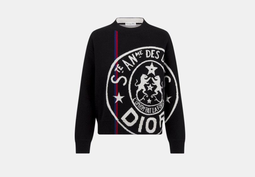 Dior o1w1db10325 414V5 Sweater in Black Size M / US 6-8 / IT 42-44 - 1 Thumbnail