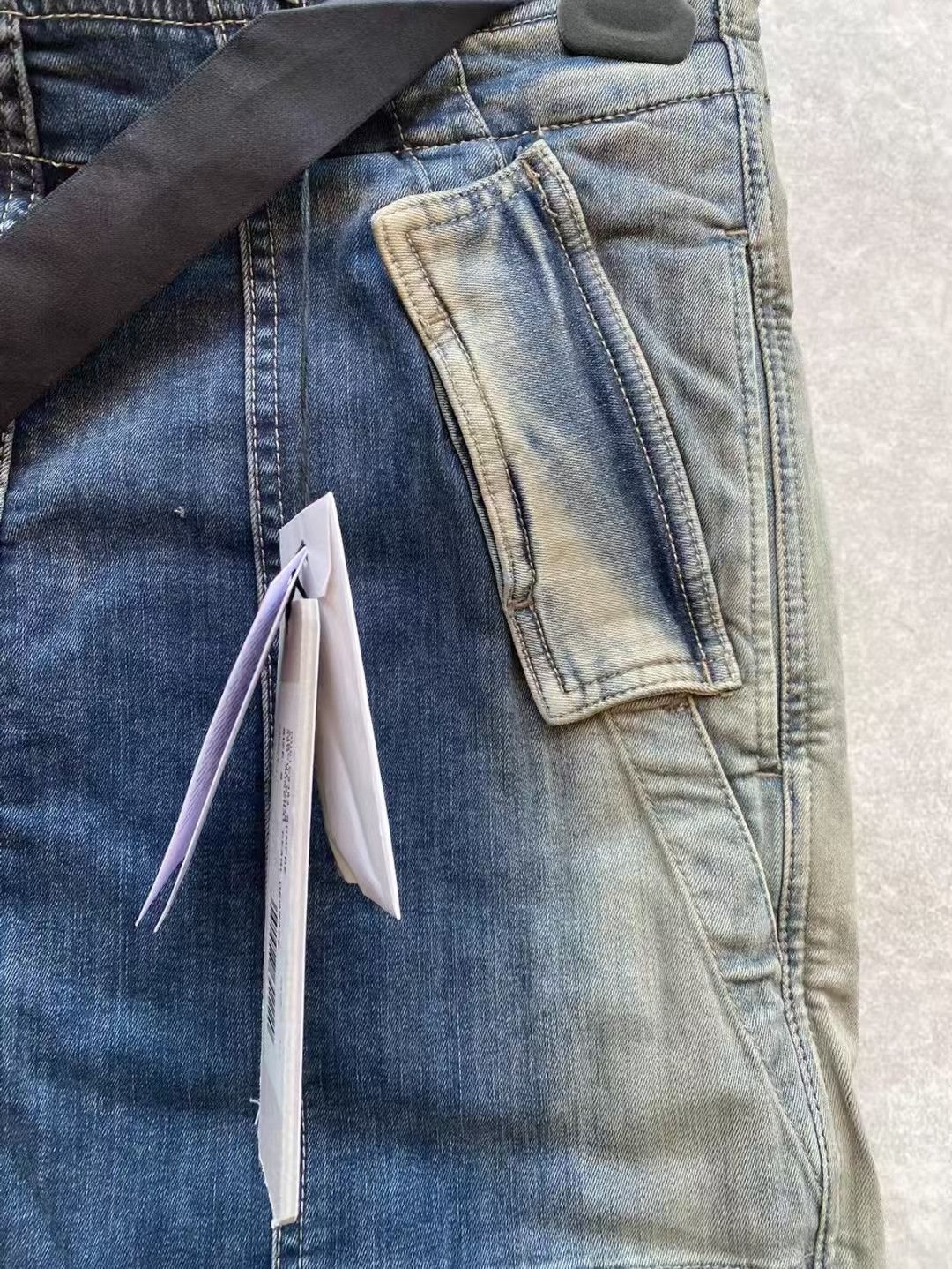 Rick Owens Rick Owens Distressed Denim Cargo Shorts-yw Size US 30 / EU 46 - 4 Thumbnail