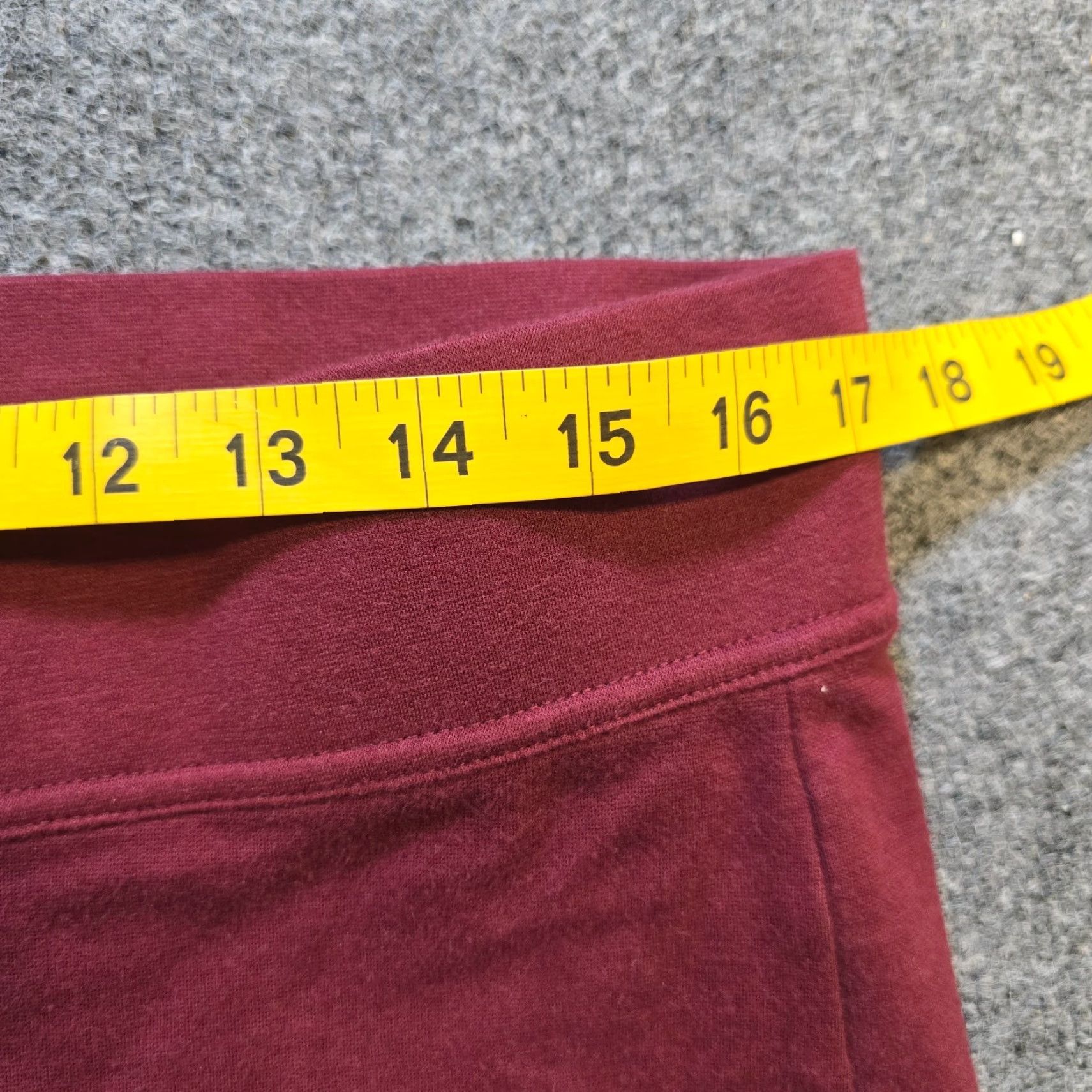 Vintage LL Bean Leggings Women Size L Red Slim Skinny Stretchy Activewear Casual Ankle Capes? Size 36" / US 14 / IT 50 - 4 Thumbnail