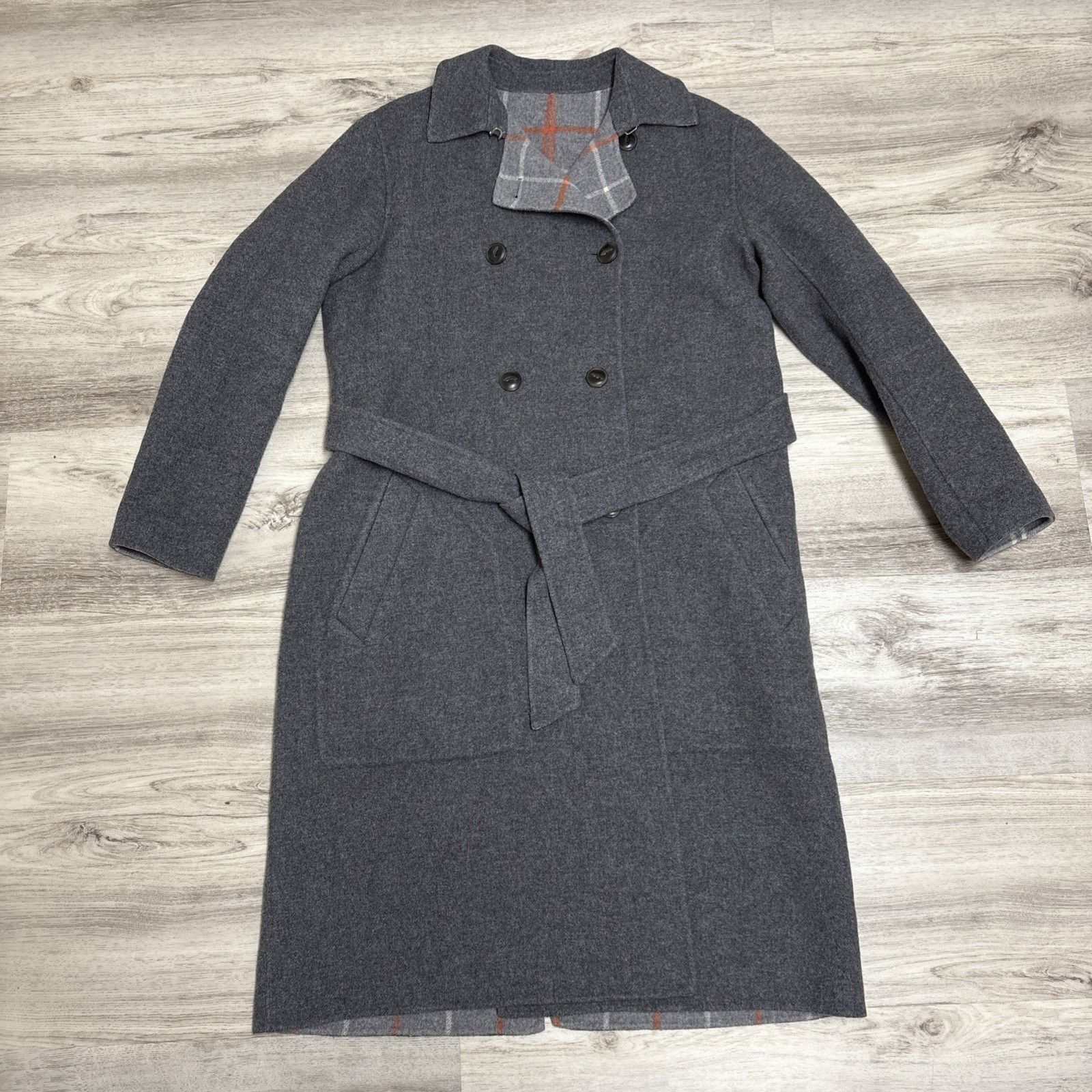 Rag & Bone Rag & Bone Rach Reversible Coat Womens S Belted Wool Blend G Size S / US 4 / IT 40 - 11 Thumbnail