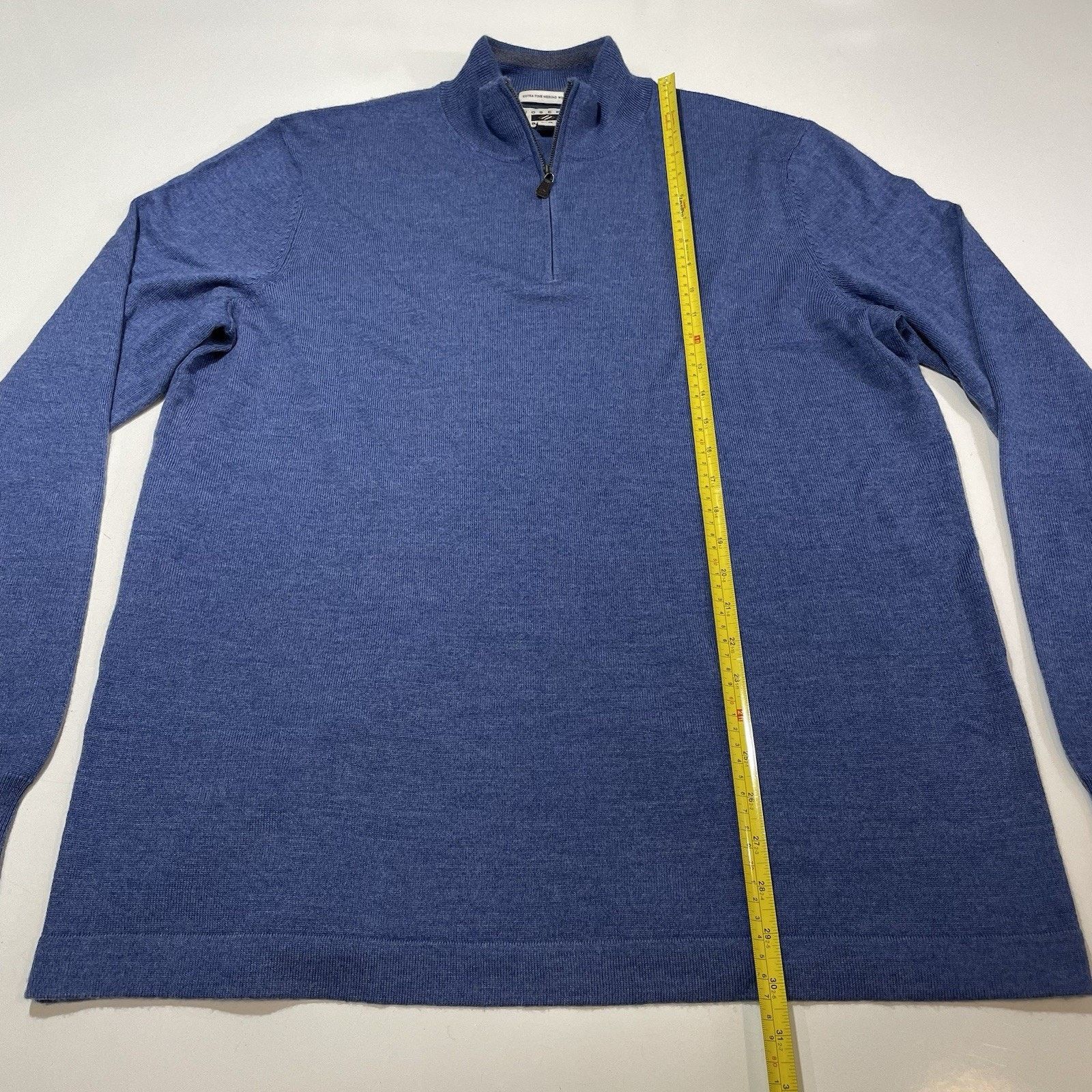 Joseph Abboud Joseph Abboud Merino Wool Mens XL T 1/4 Zip Pullover Sweater Size US XL / EU 56 / 4 - 4 Thumbnail